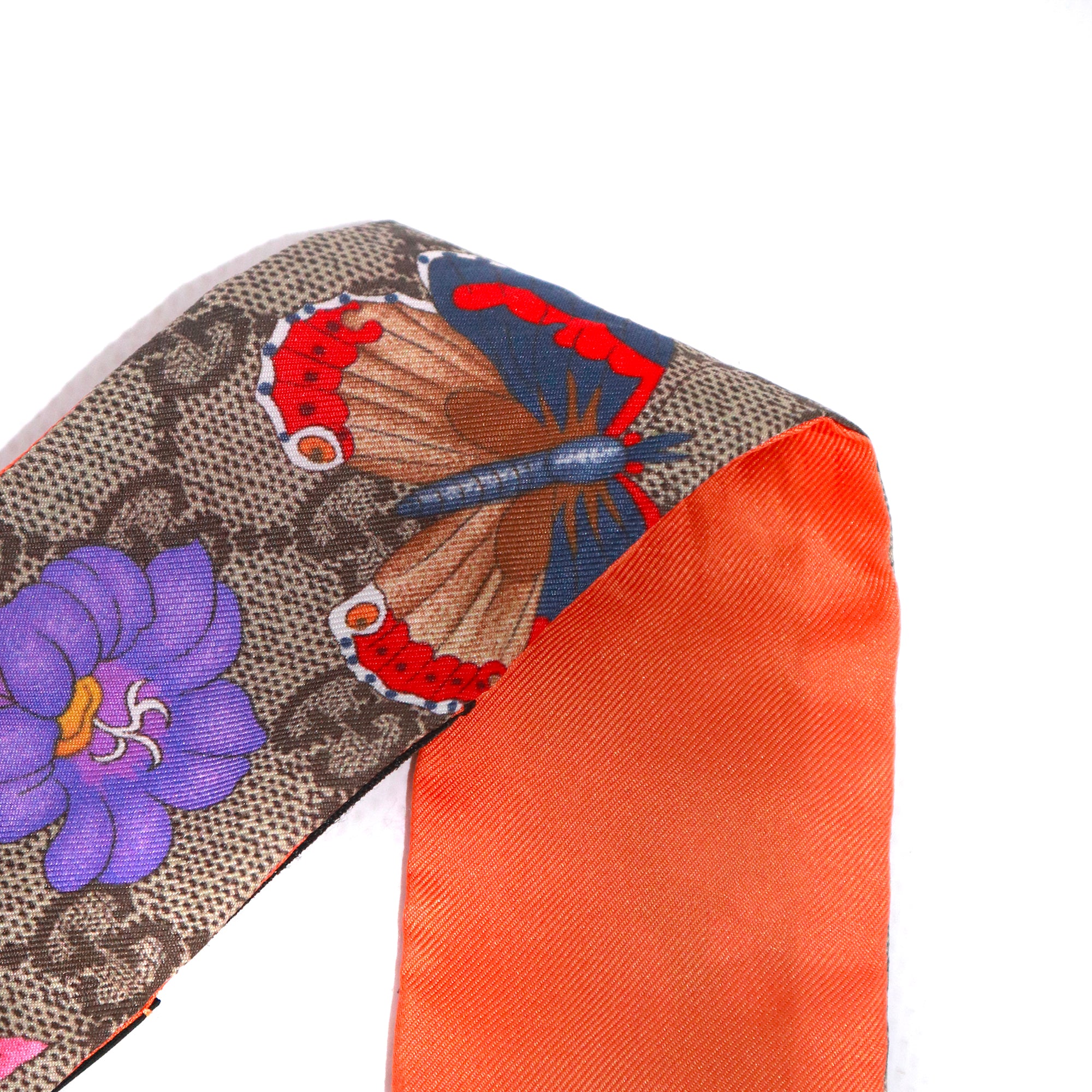 GUCCI - Twilly fin en soie monogrammé