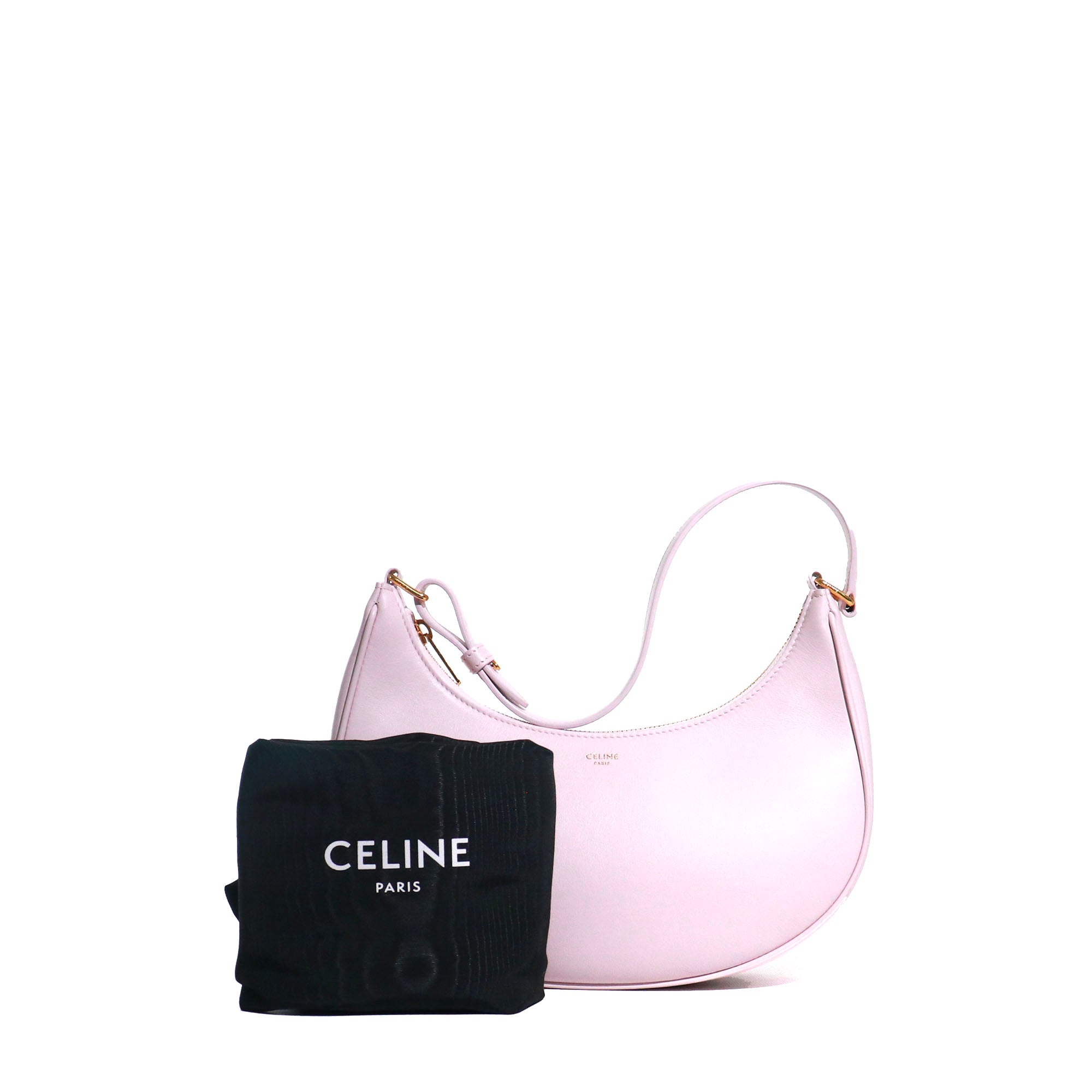 CELINE - Sac à main Ava Céline en cuir rose pastel