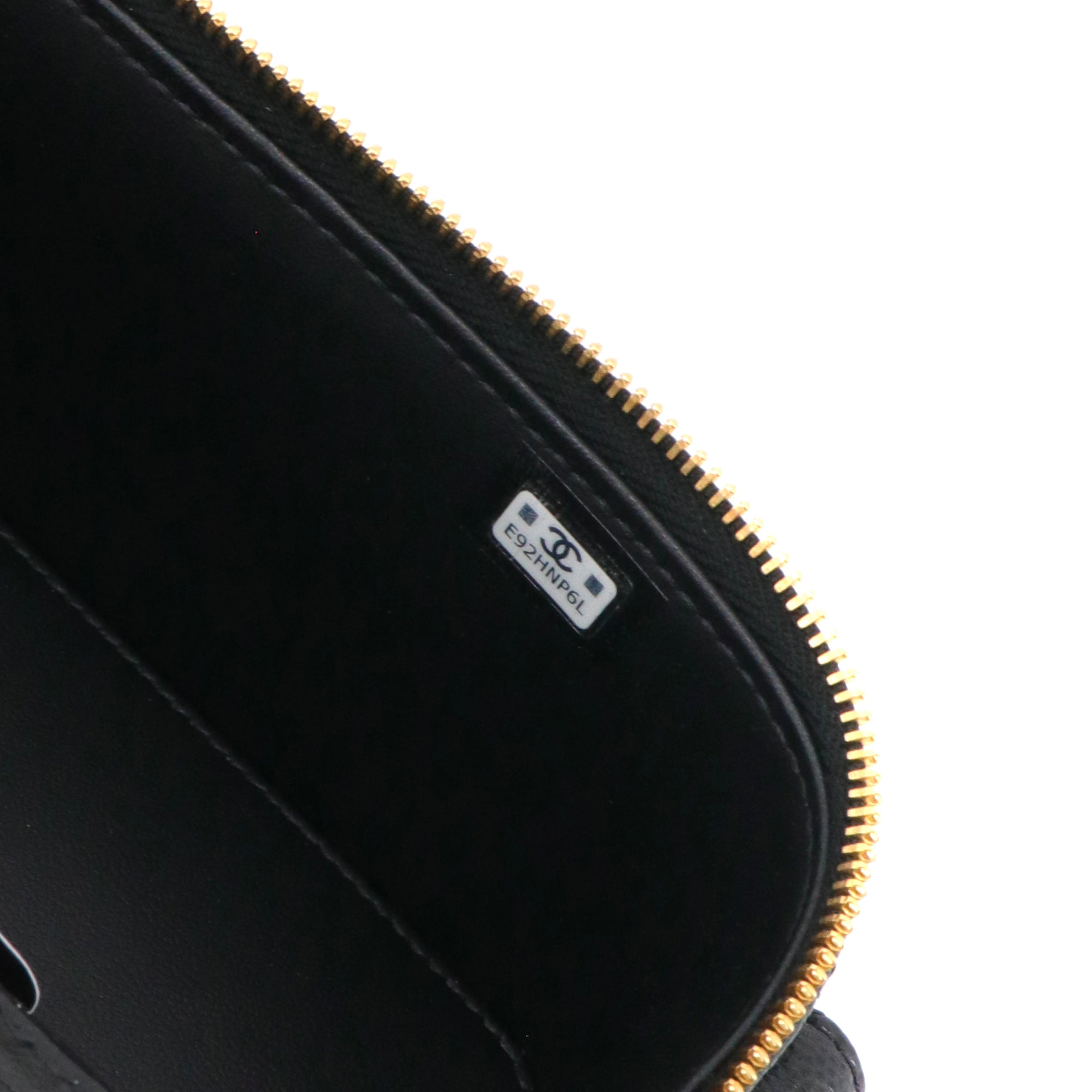 CHANEL - Sac à bandoulière Vanity Pocket Chanel en cuir caviar noir
