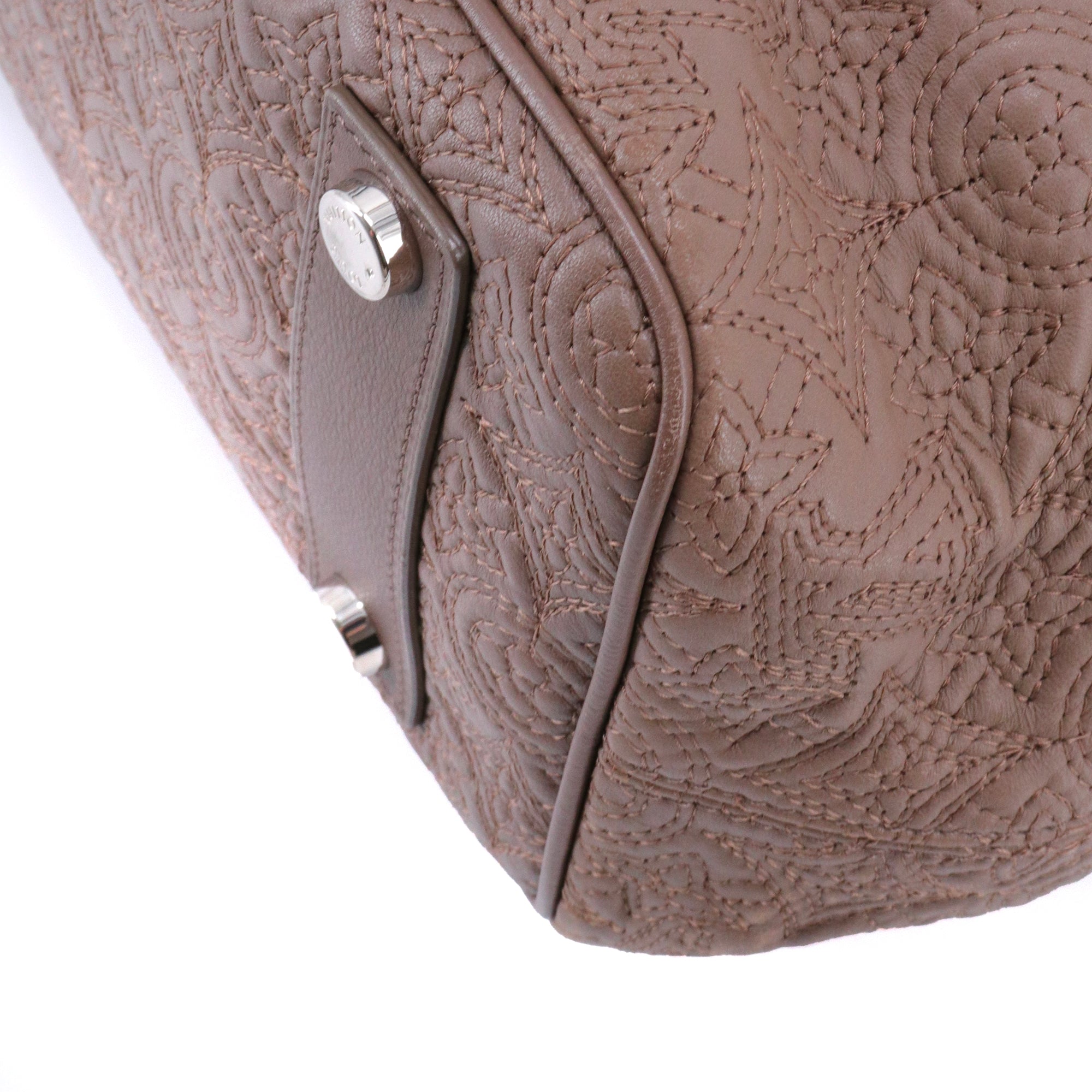 LOUIS VUITTON - Sac à main Antheia Lilia Louis Vuitton en cuir marron
