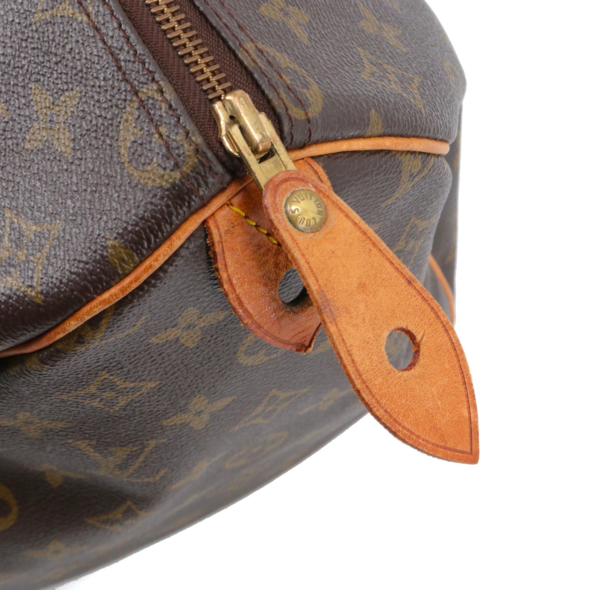 LOUIS VUITTON - Sac à main Speedy 35 Louis Vuitton en toile monogrammée vintage