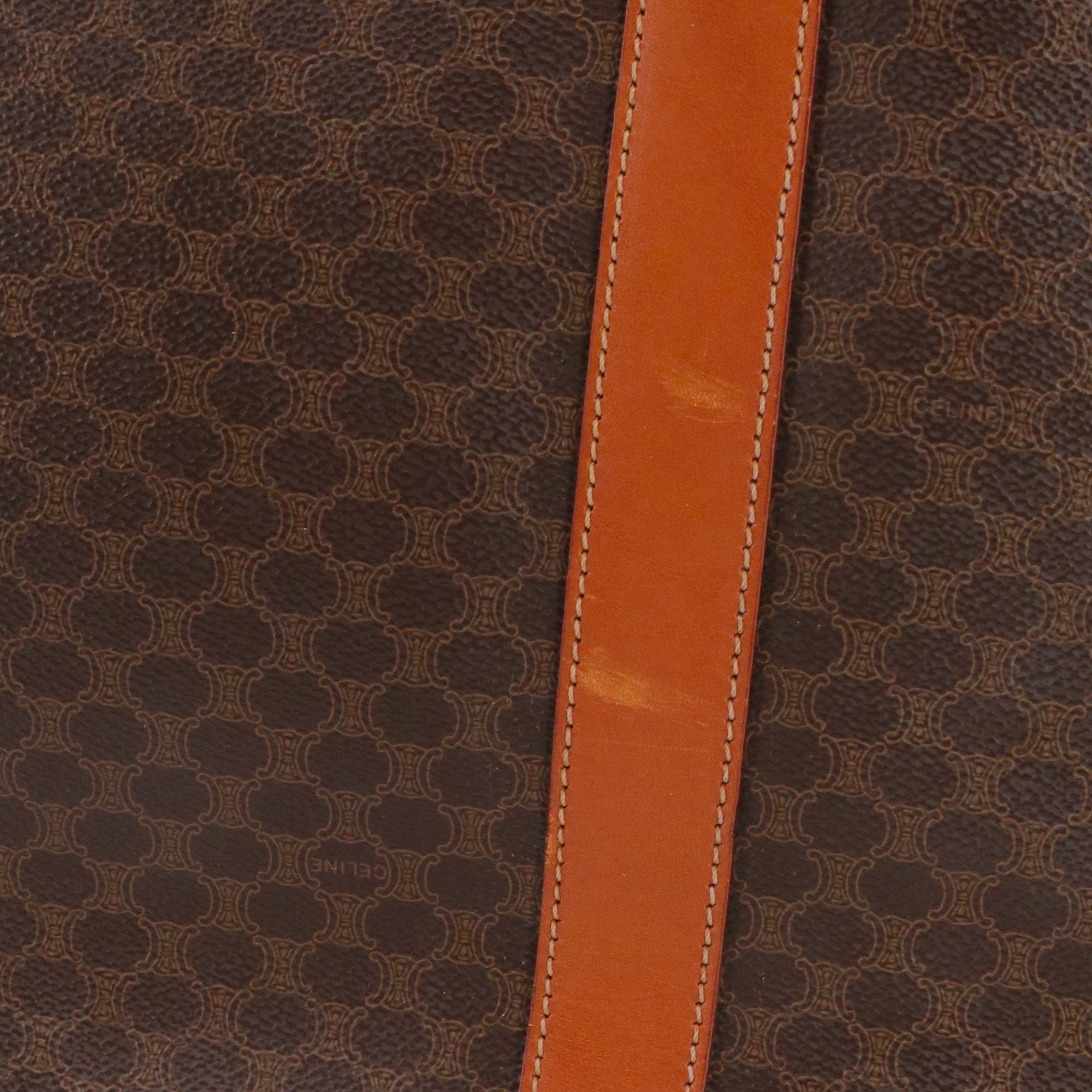 CELINE - Sac cabas Celine en toile monogrammée vintage