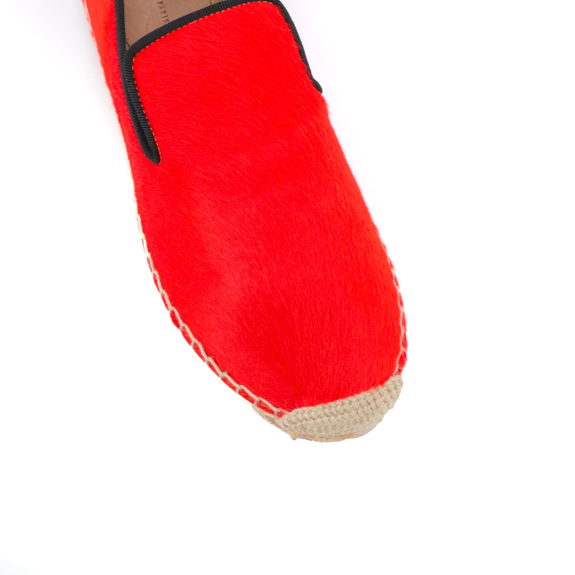 CELINE - Espadrilles Céline en poulain rouge (T37)