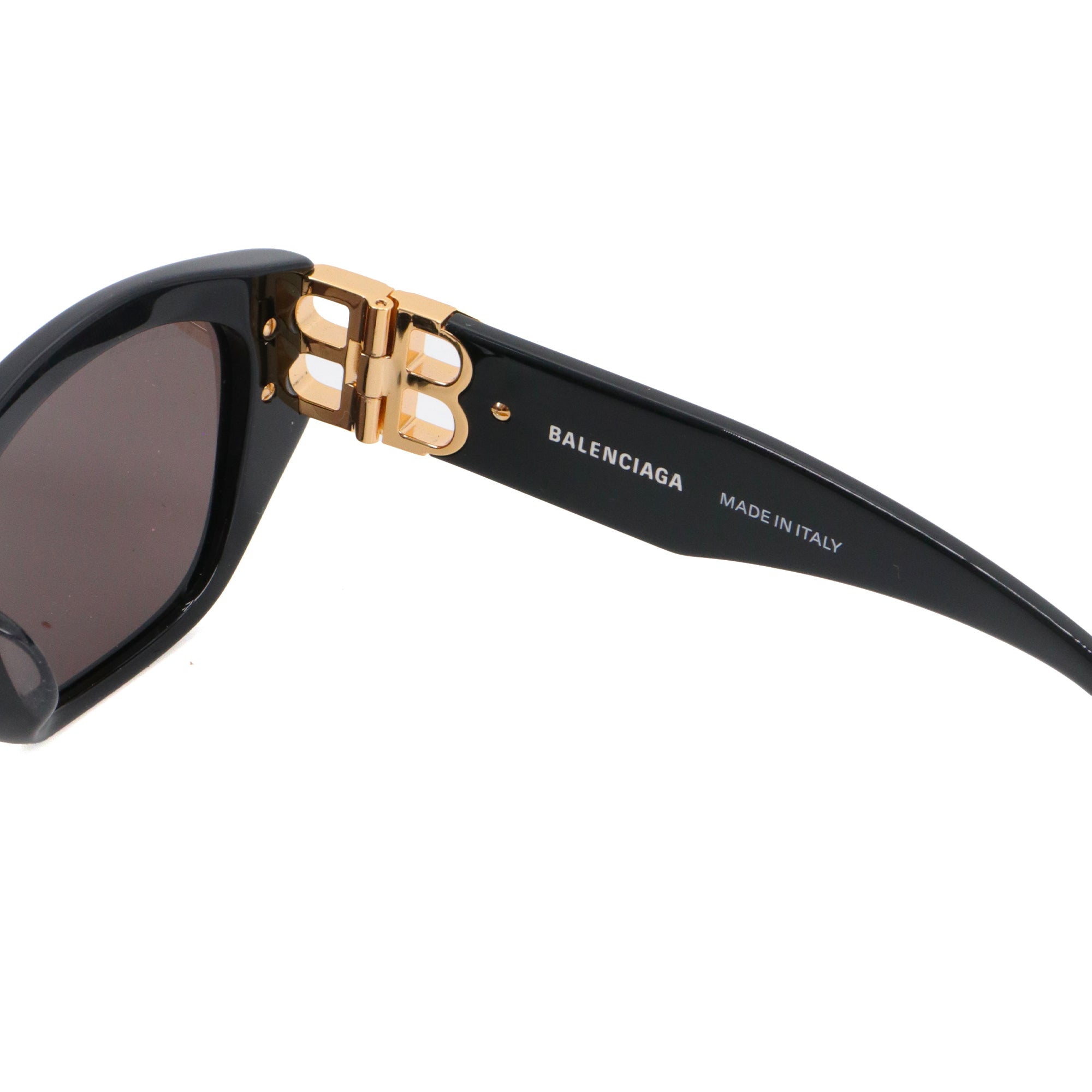 BALENCIAGA - Lunettes de soleil Everyday Balenciaga en plastique noir