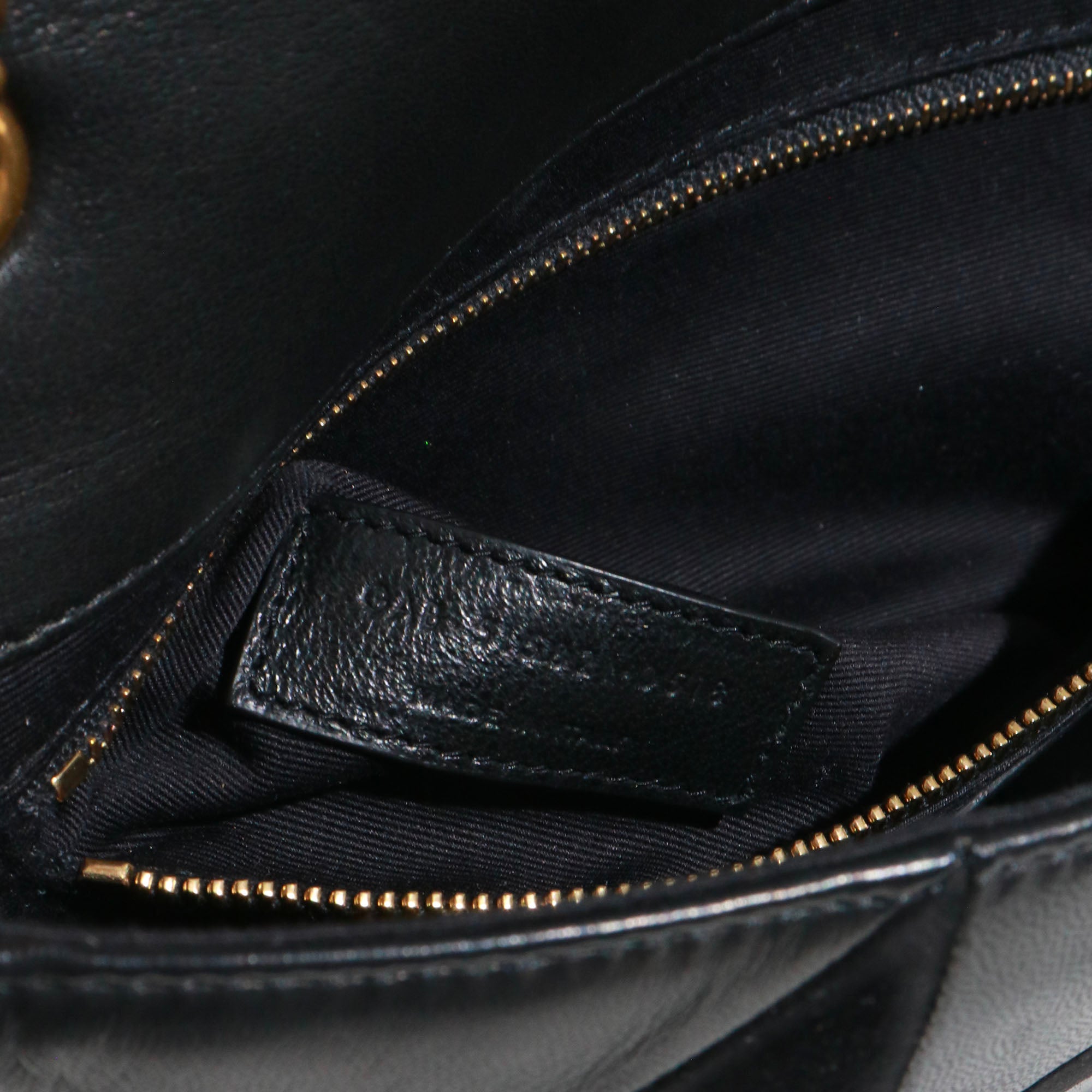 SAINT LAURENT - Sac à bandoulière Jamie medium Saint Laurent bi-matière cuir daim noir