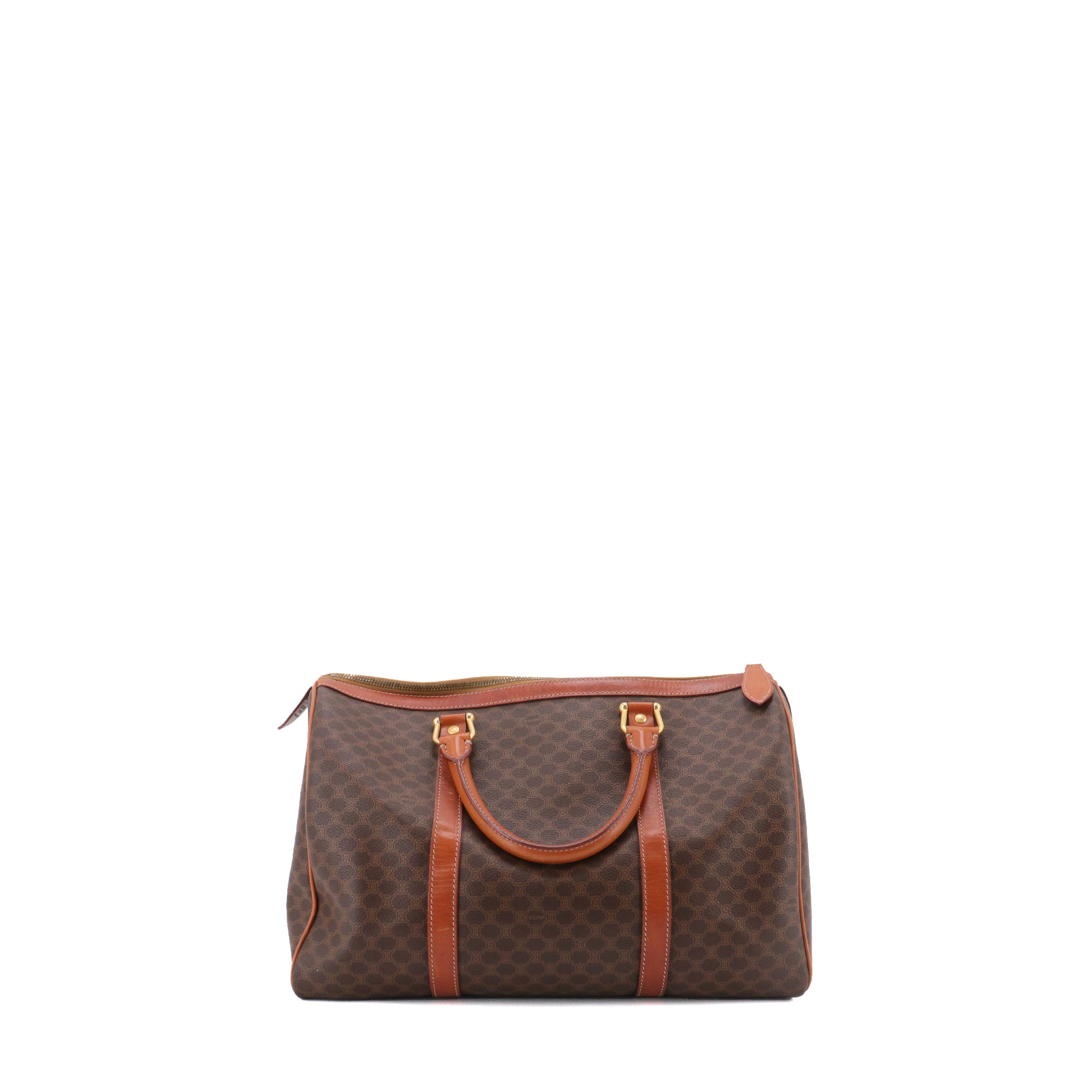 CELINE - Sac à main Boston Celine en toile monogrammée vintage
