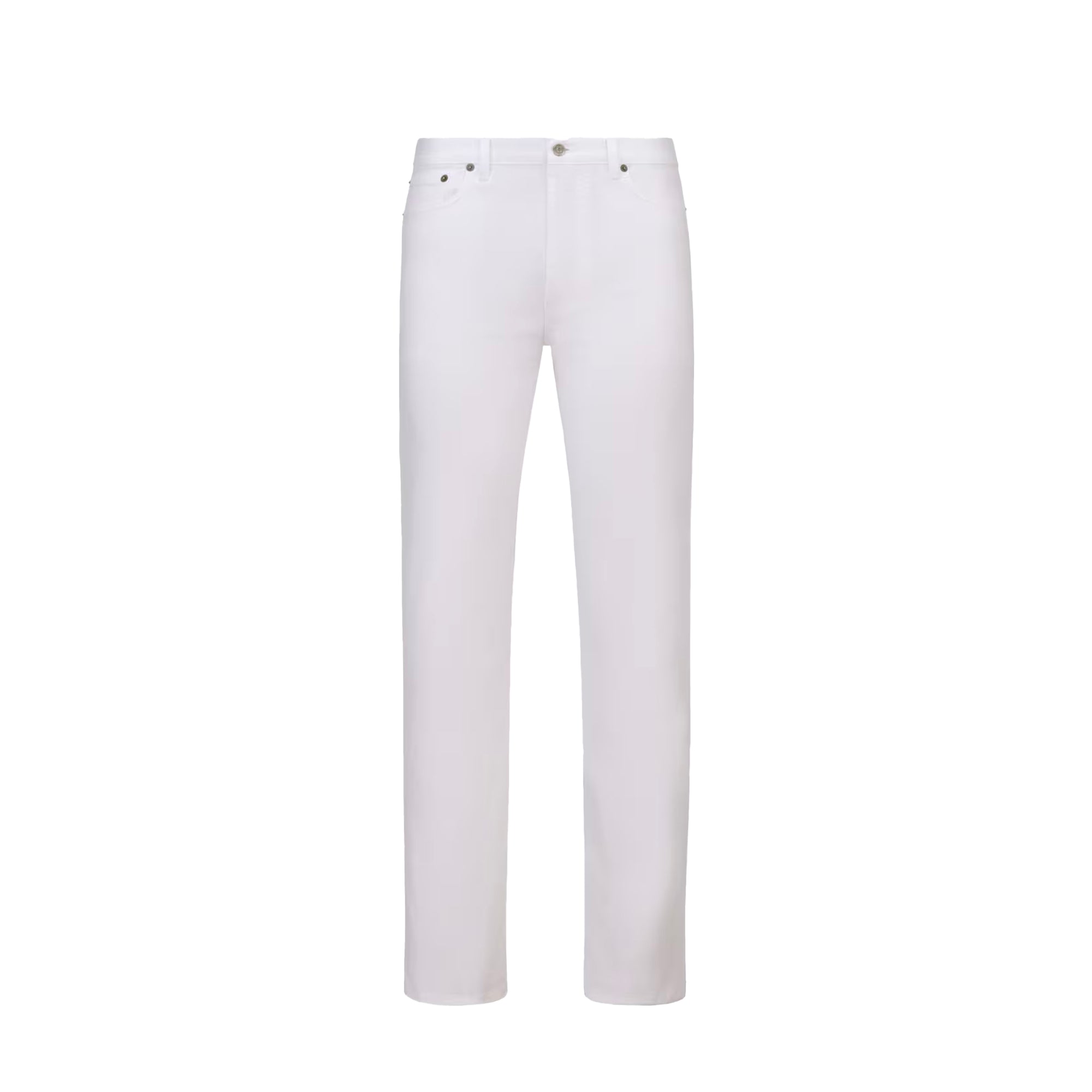 DIOR - Jean slim long en coton blanc (T32)