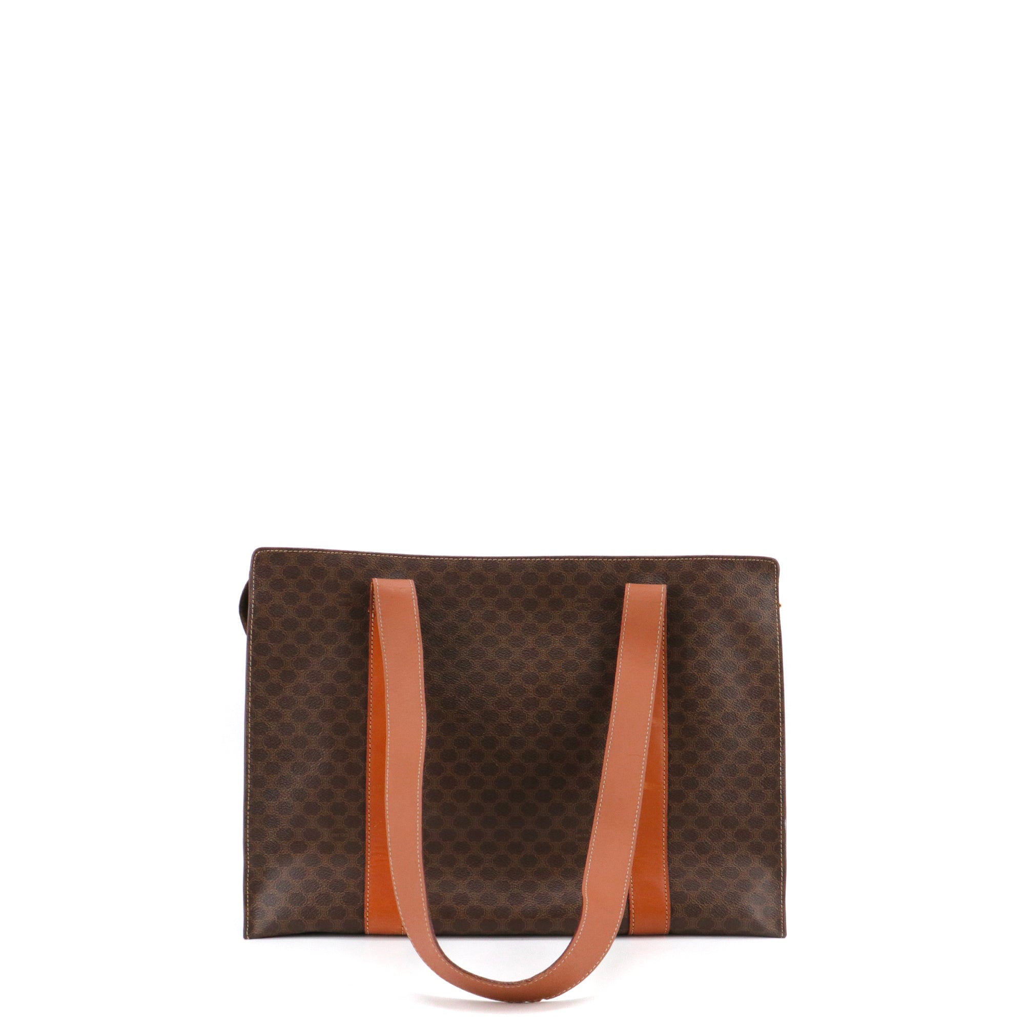 CELINE - Sac cabas Celine en toile monogrammée vintage