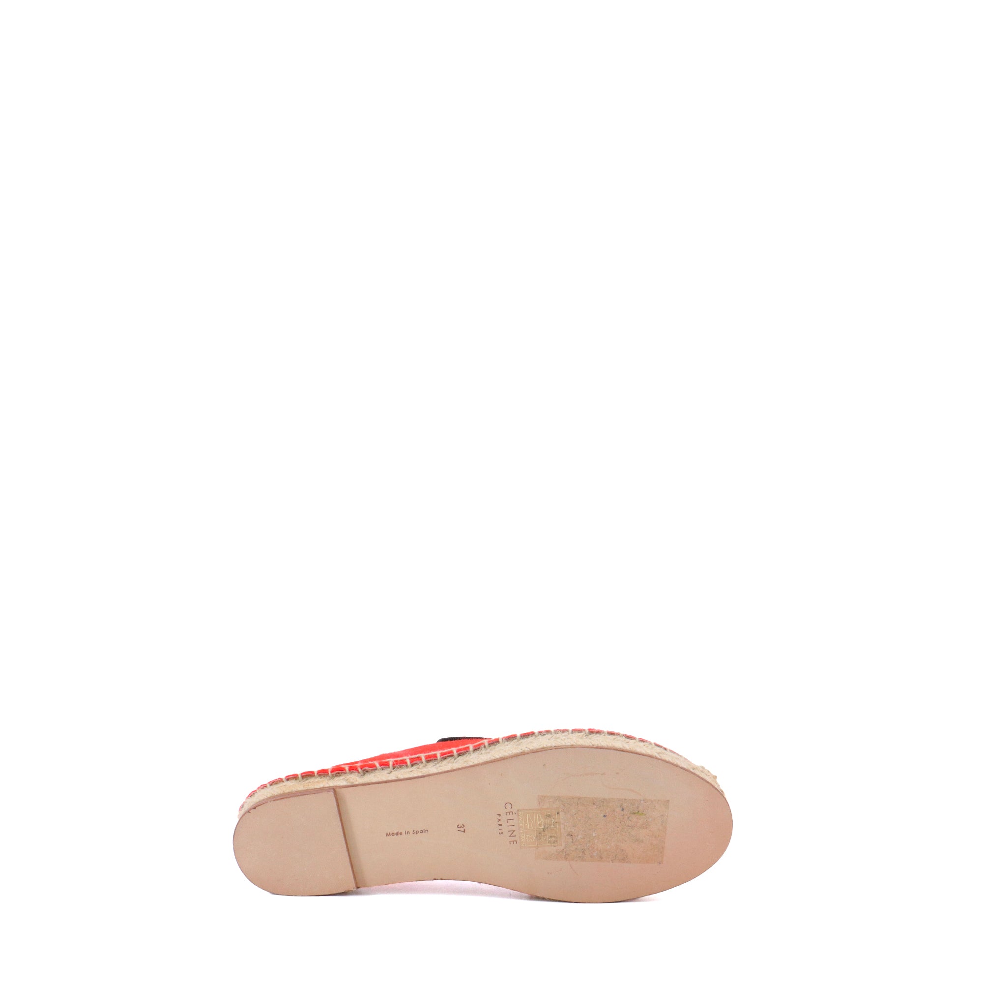 CELINE - Espadrilles Céline en poulain rouge (T37)