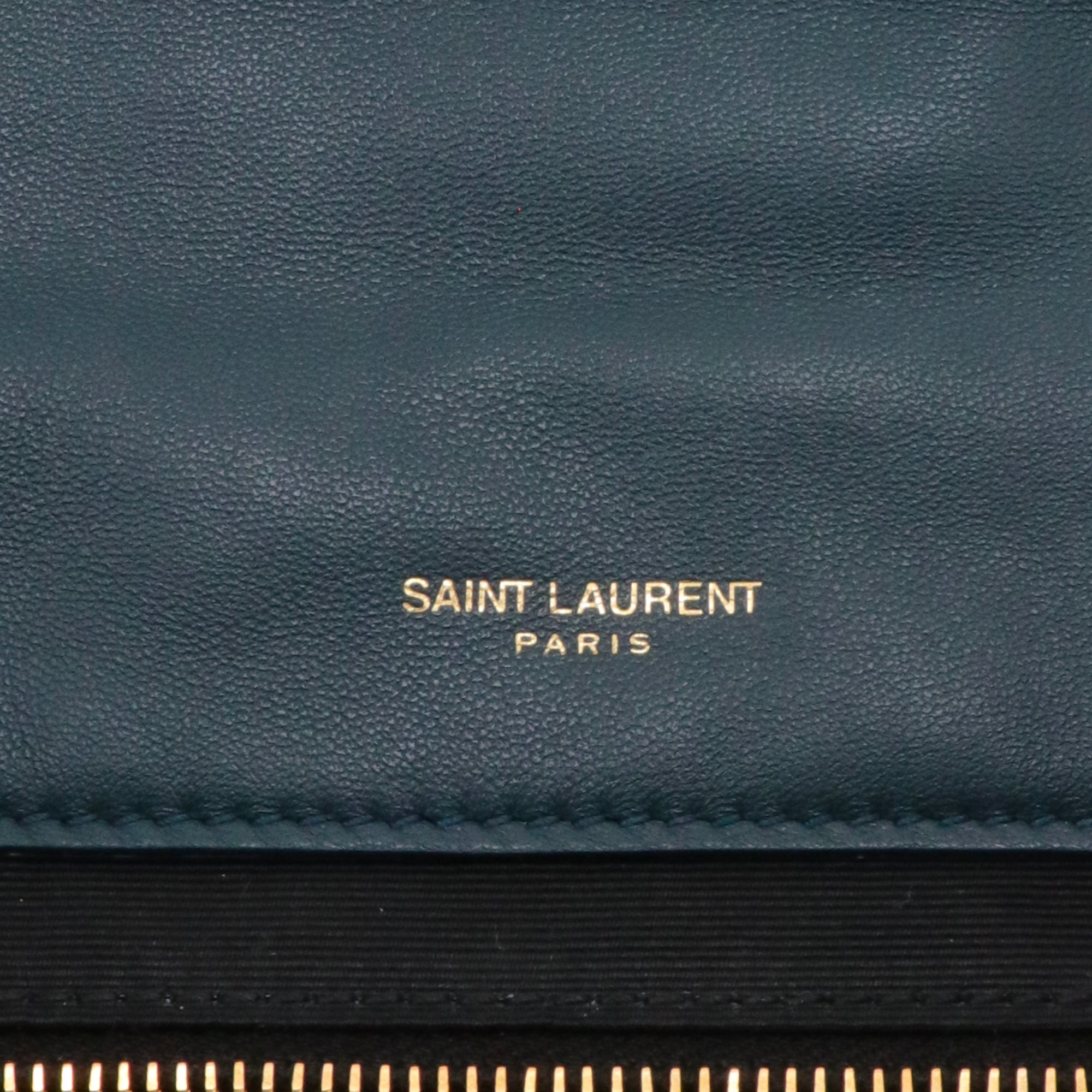 SAINT LAURENT - Sac à bandoulière Jamie 4.3 medium Saint Laurent en cuir lisse bleu