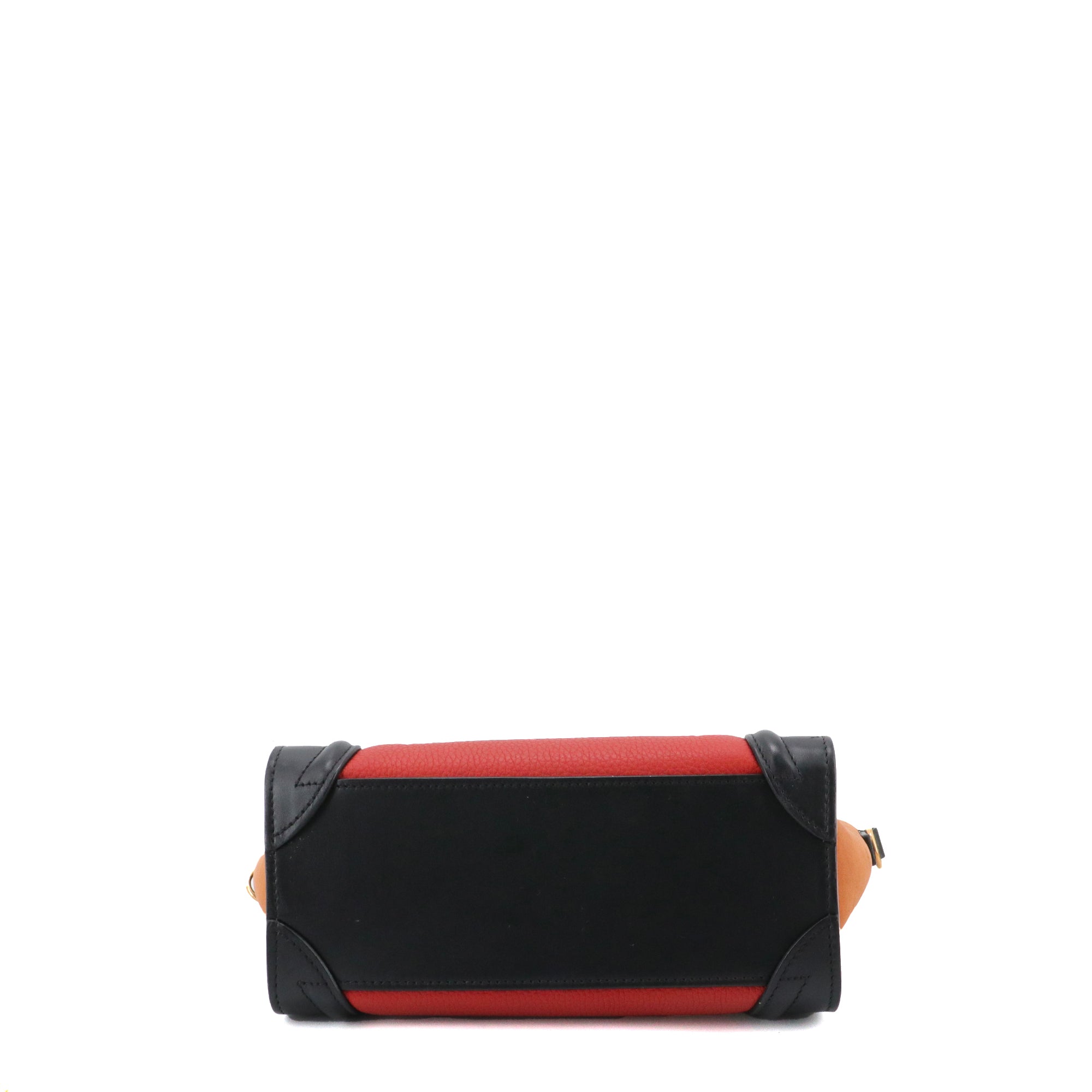 CELINE - Sac à bandoulière Luggage Nano Celine en cuir tricolore