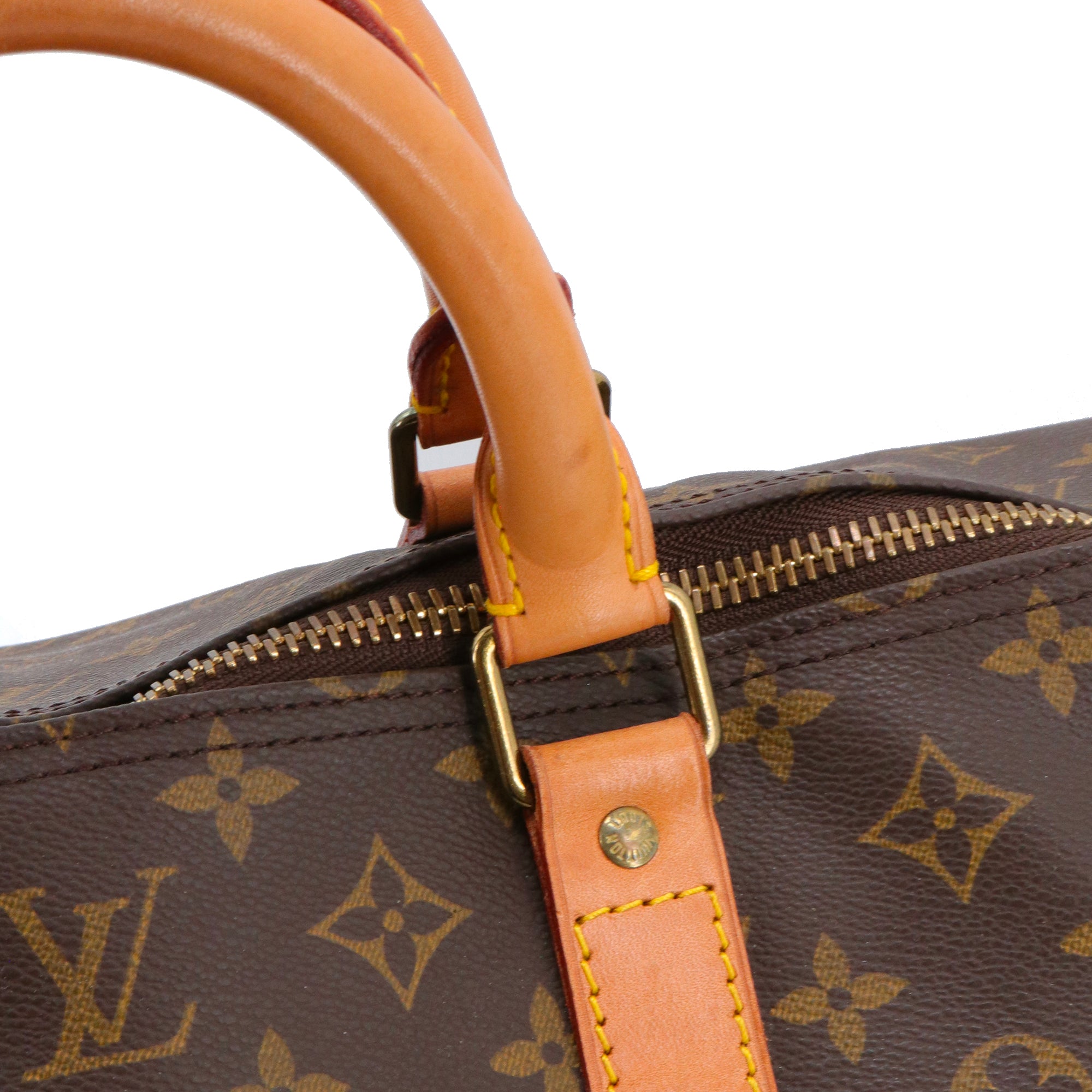 LOUIS VUITTON - Sac de voyage Keepall 60 Louis Vuitton en toile monogrammée vintage