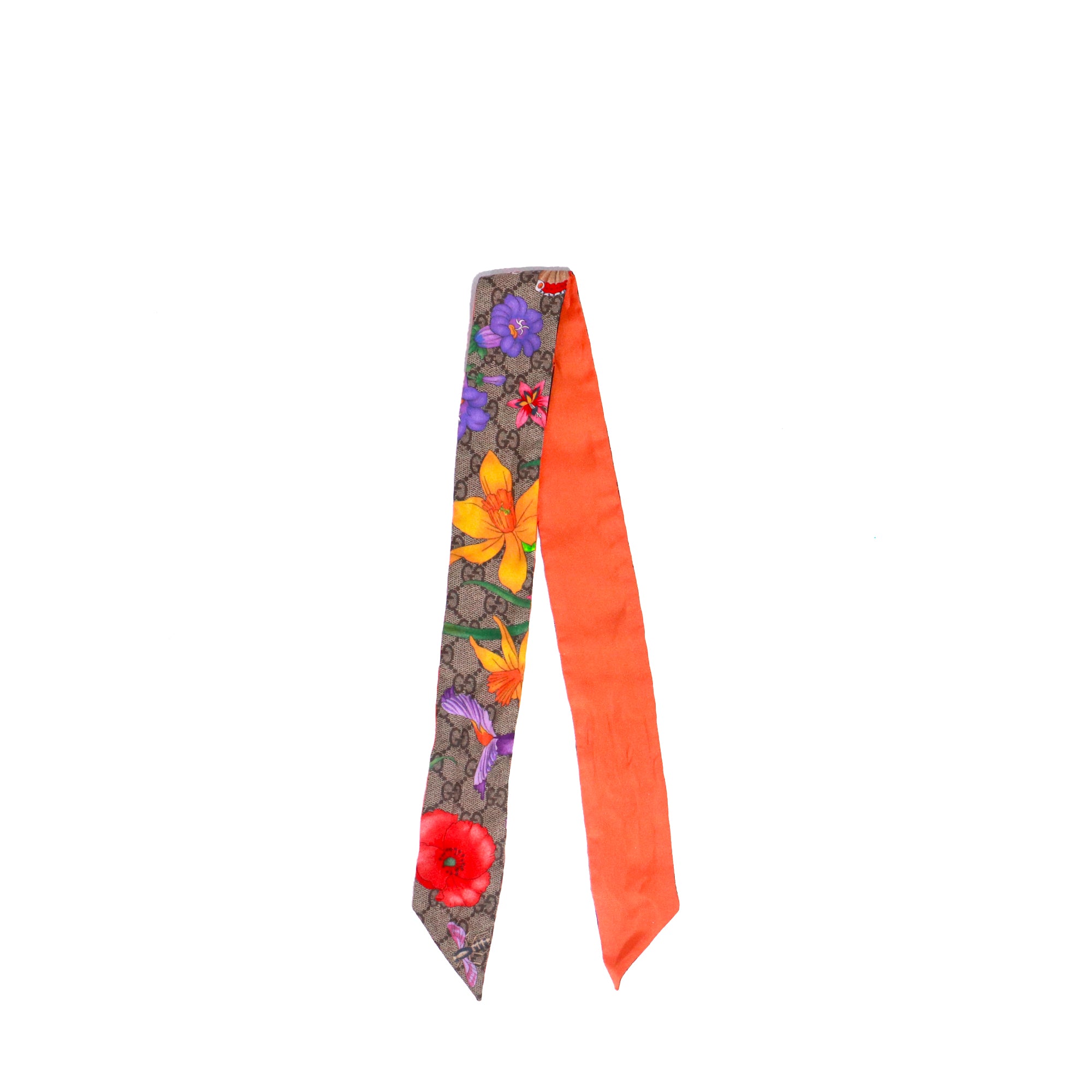 GUCCI - Twilly fin en soie monogrammé