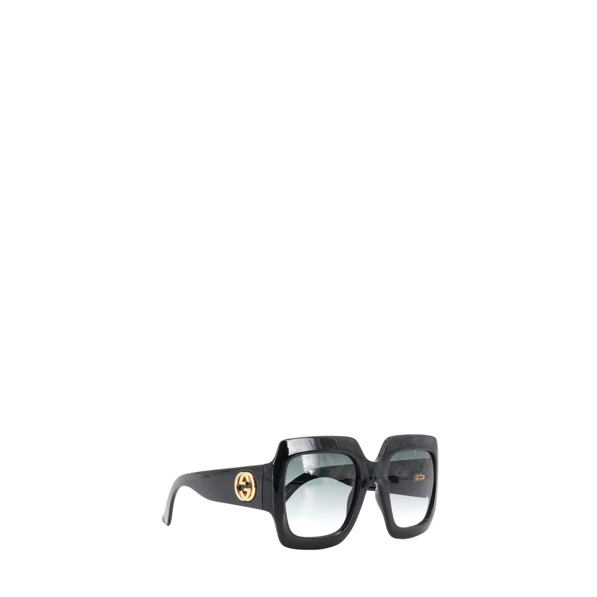 GUCCI - Lunettes de soleil Gucci en plastique noir