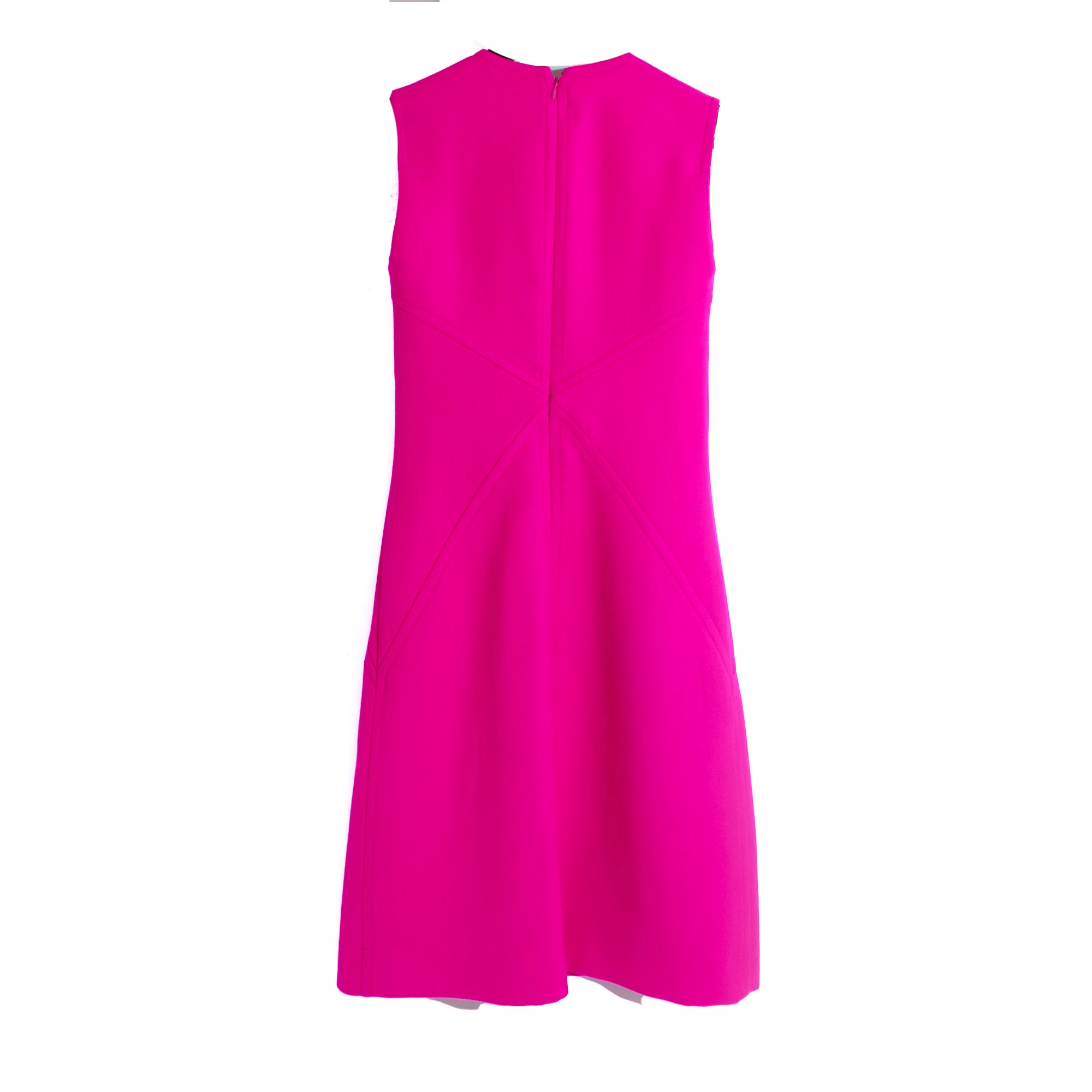 COURRÈGES - Robe en laine fushia (T38)