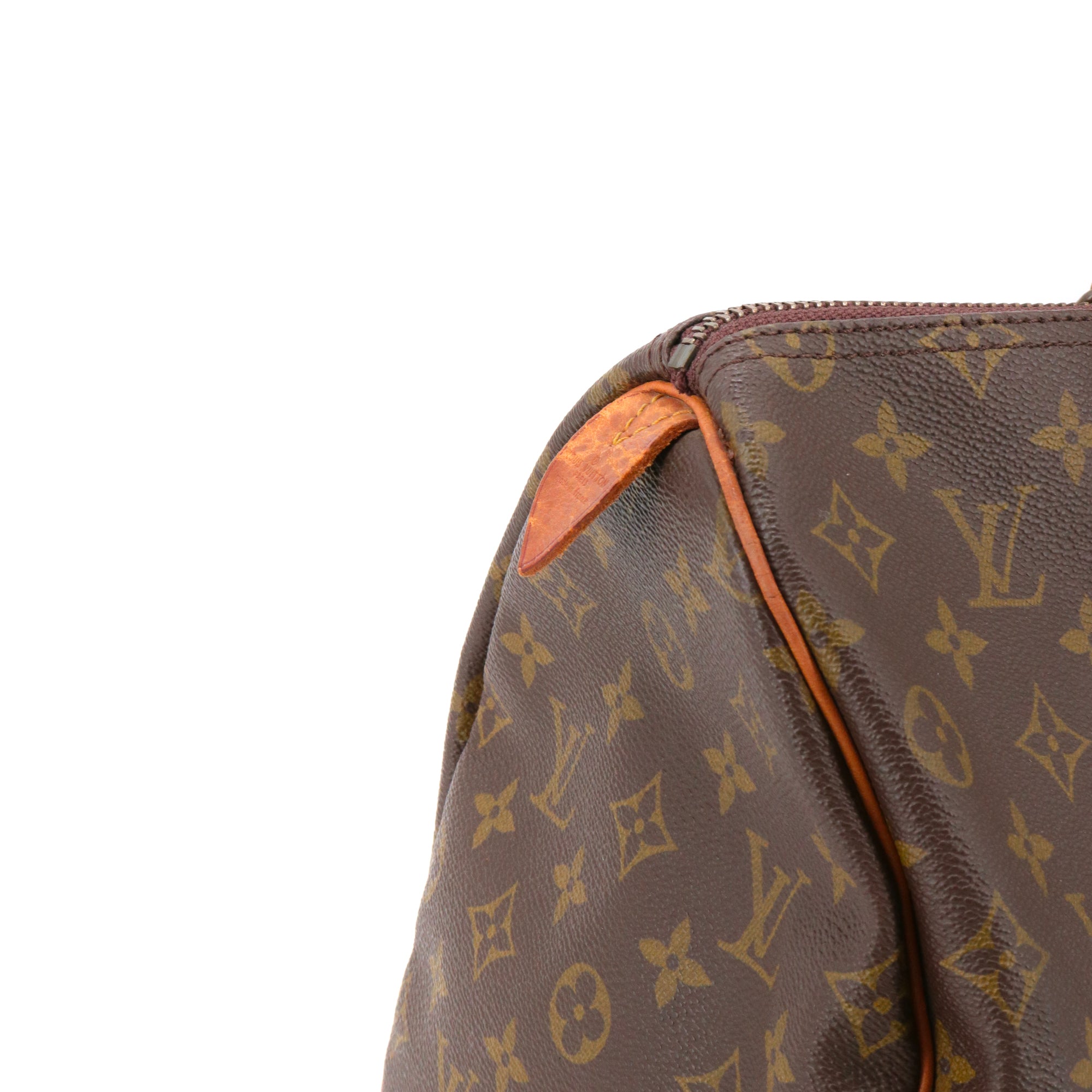 LOUIS VUITTON - Sac à main Speedy 35 Louis Vuitton en toile monogrammée vintage