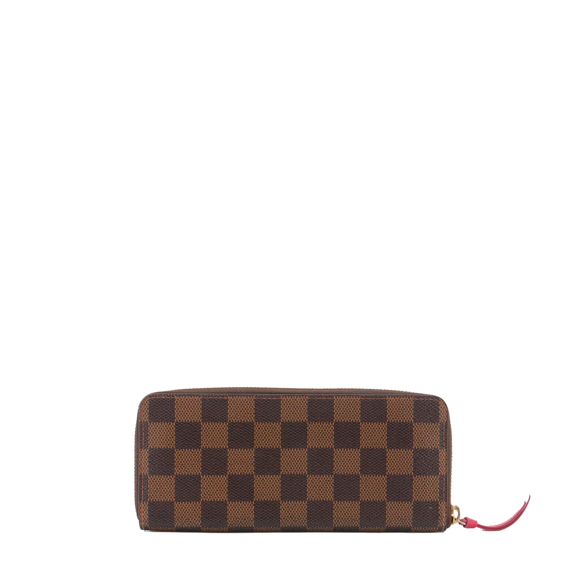 LOUIS VUITTON - Portefeuille Clémence Louis Vuitton en toile damier ébène