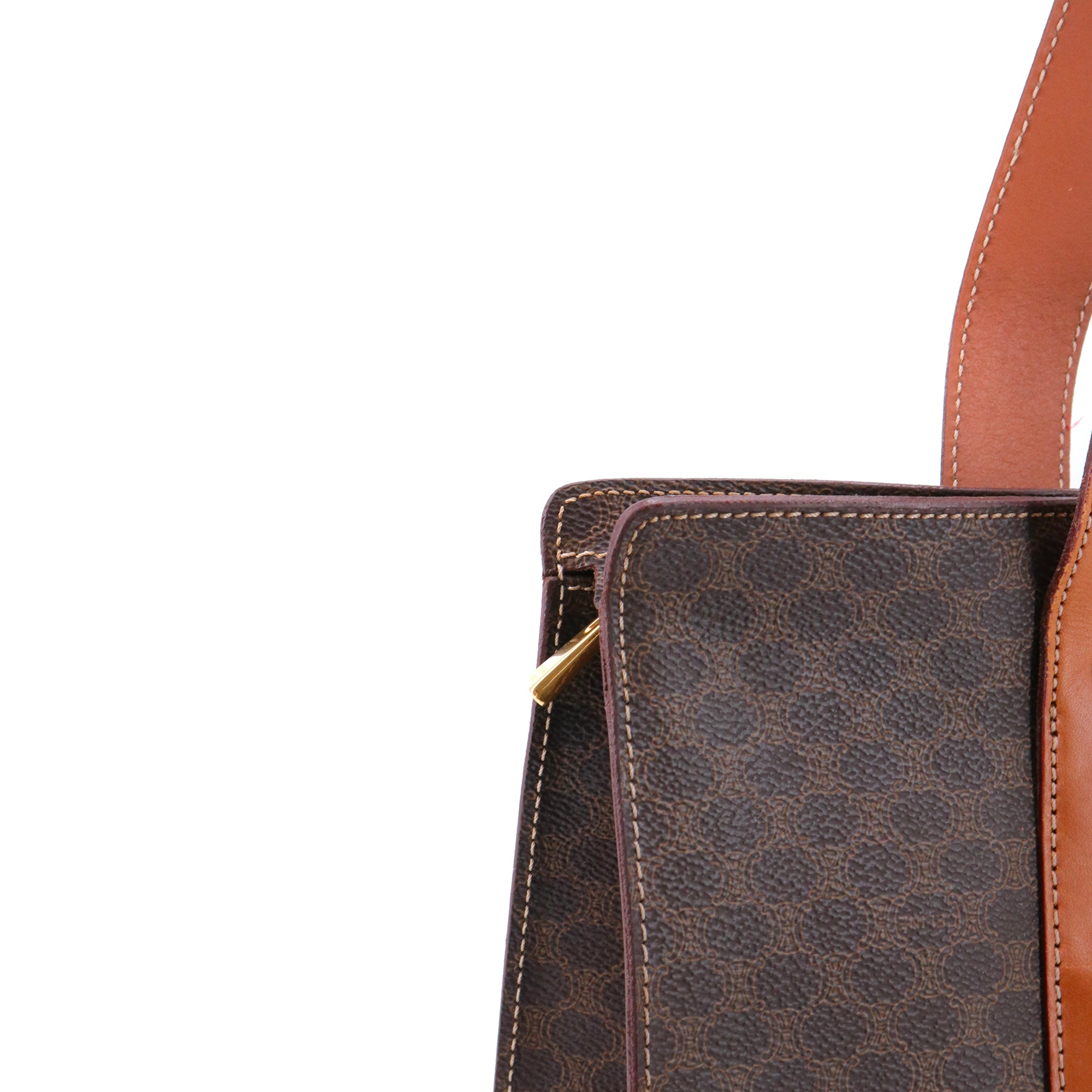 CELINE - Sac cabas Celine en toile monogrammée vintage