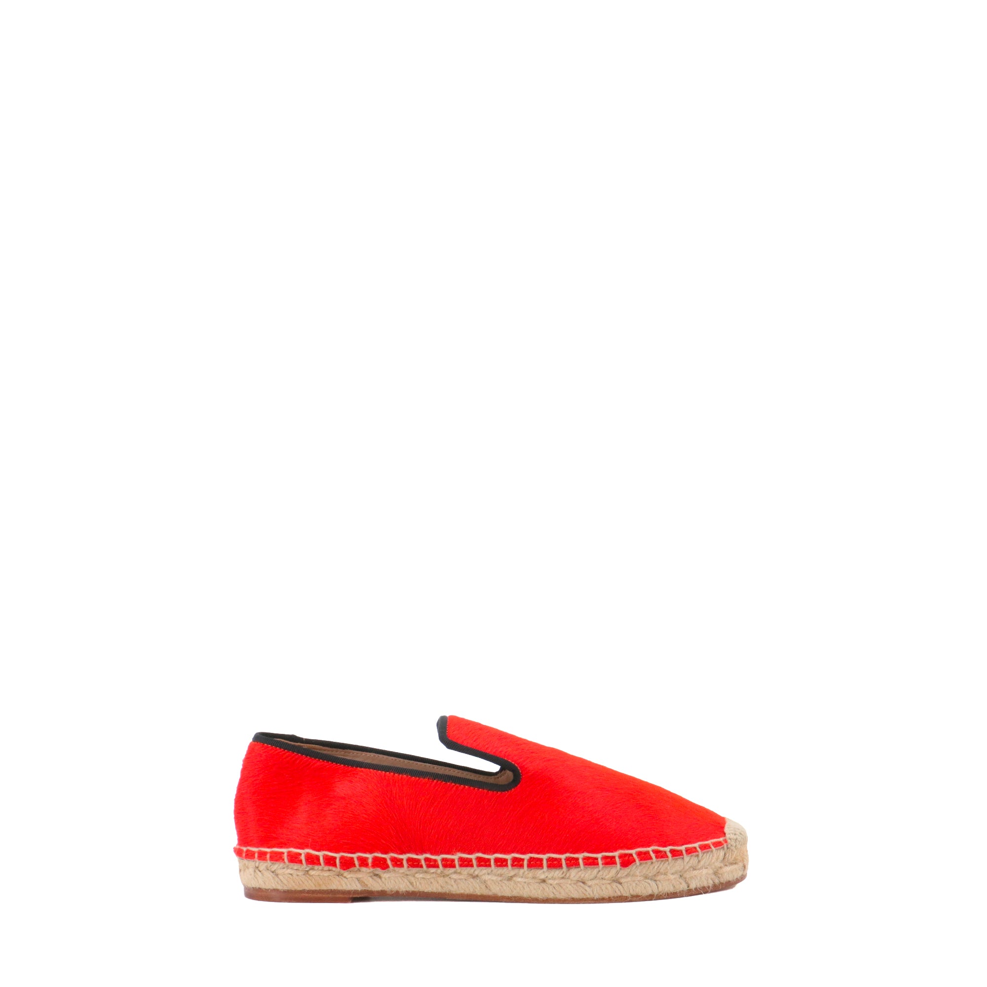 CELINE - Espadrilles Céline en poulain rouge (T37)