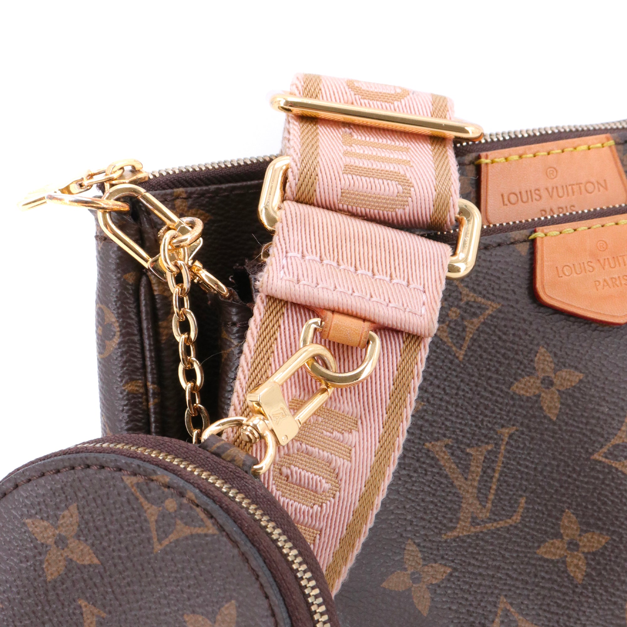 LOUIS VUITTON - Sac à bandoulière Multi pochettes accessoires Louis Vuitton en toile monogrammée