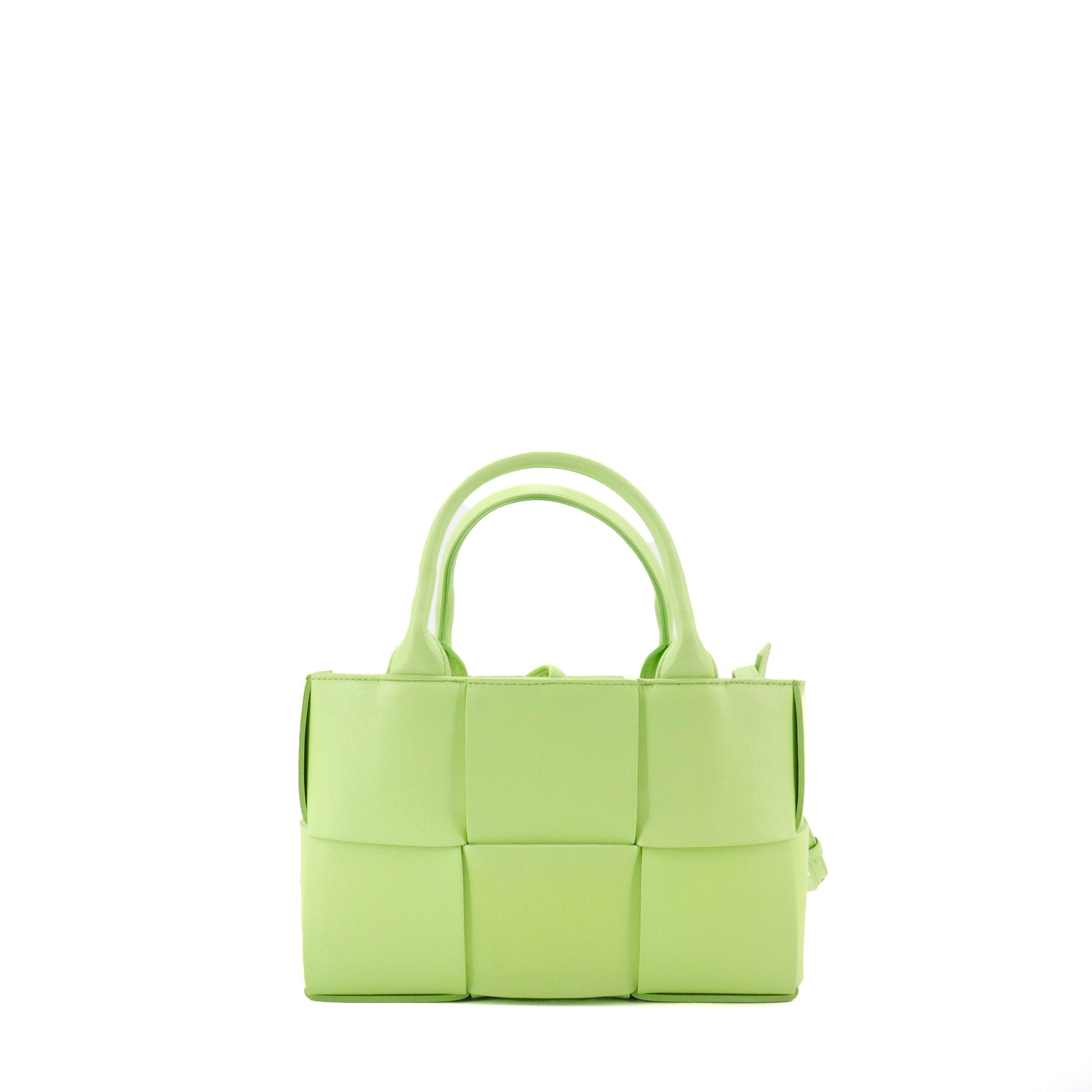 BOTTEGA VENETA - Sac à bandoulière Arco Mini Bottega Veneta en cuir intrecciato vert