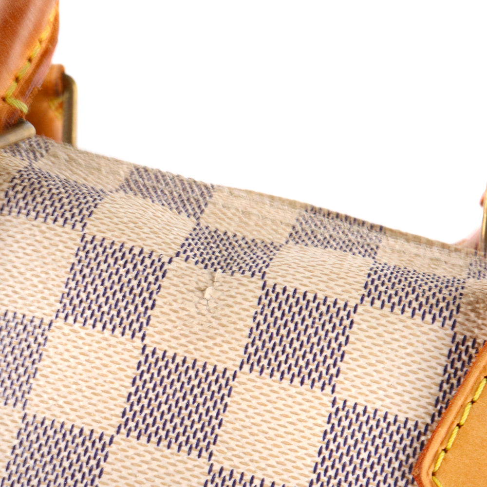 LOUIS VUITTON - Sac à main Speedy 30 en toile damier azur