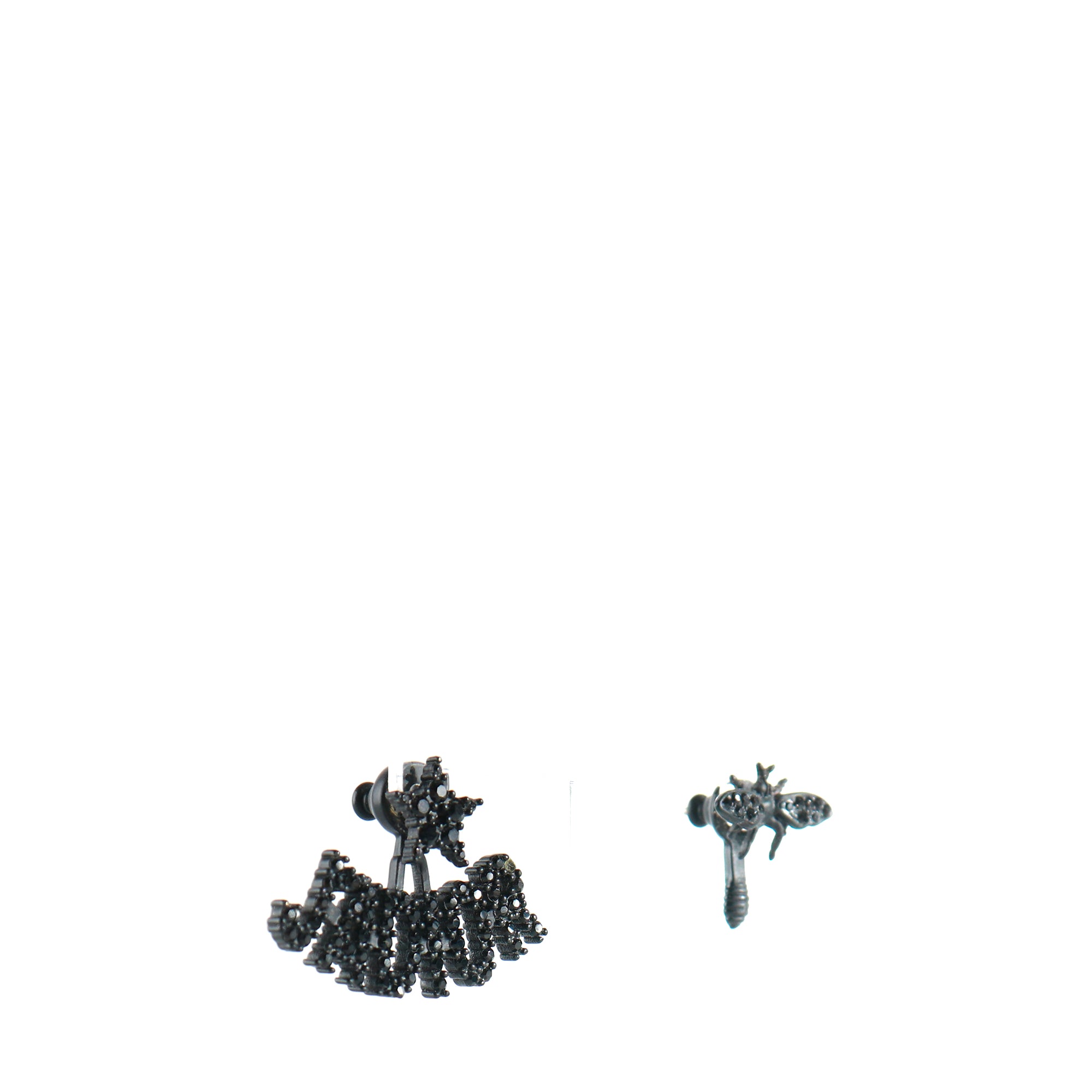 DIOR - Boucles d'oreilles J'Adior en strass noirs
