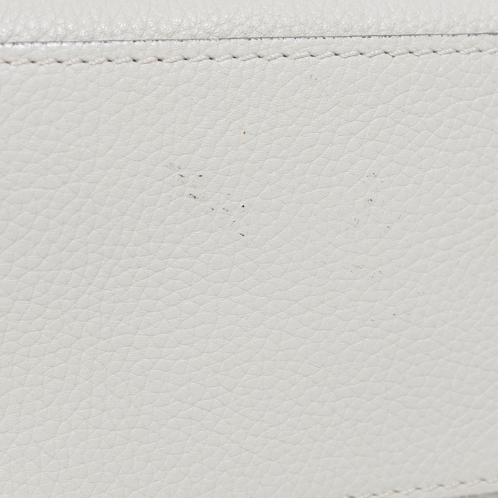 CELINE - Sac à bandoulière Luggage nano en cuir grainé bleu gris