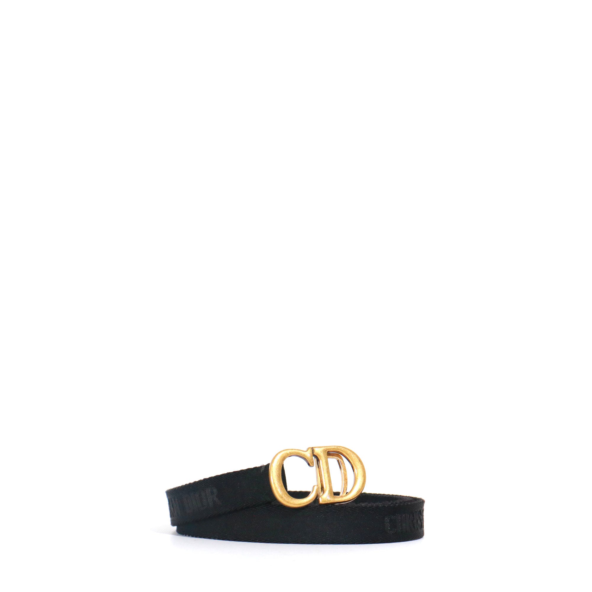 DIOR - Ceinture Saddle Dior en toile (T85)