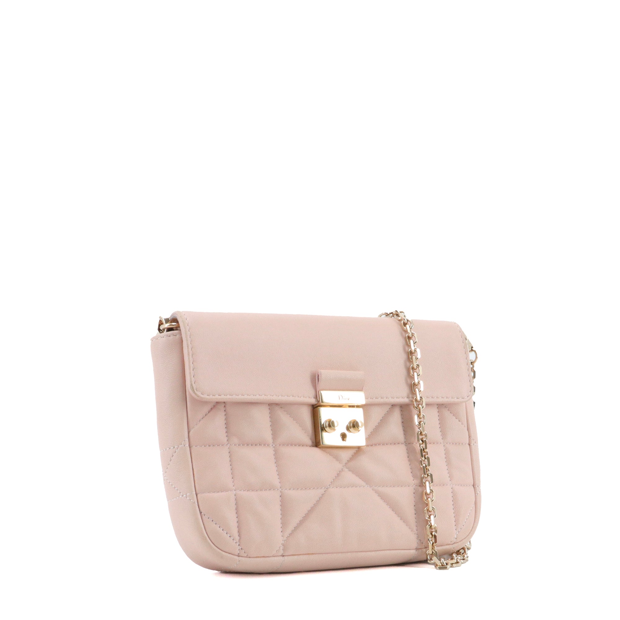 DIOR - Sac à bandoulière Miss Dior Promenade Dior en cuir cannage rose