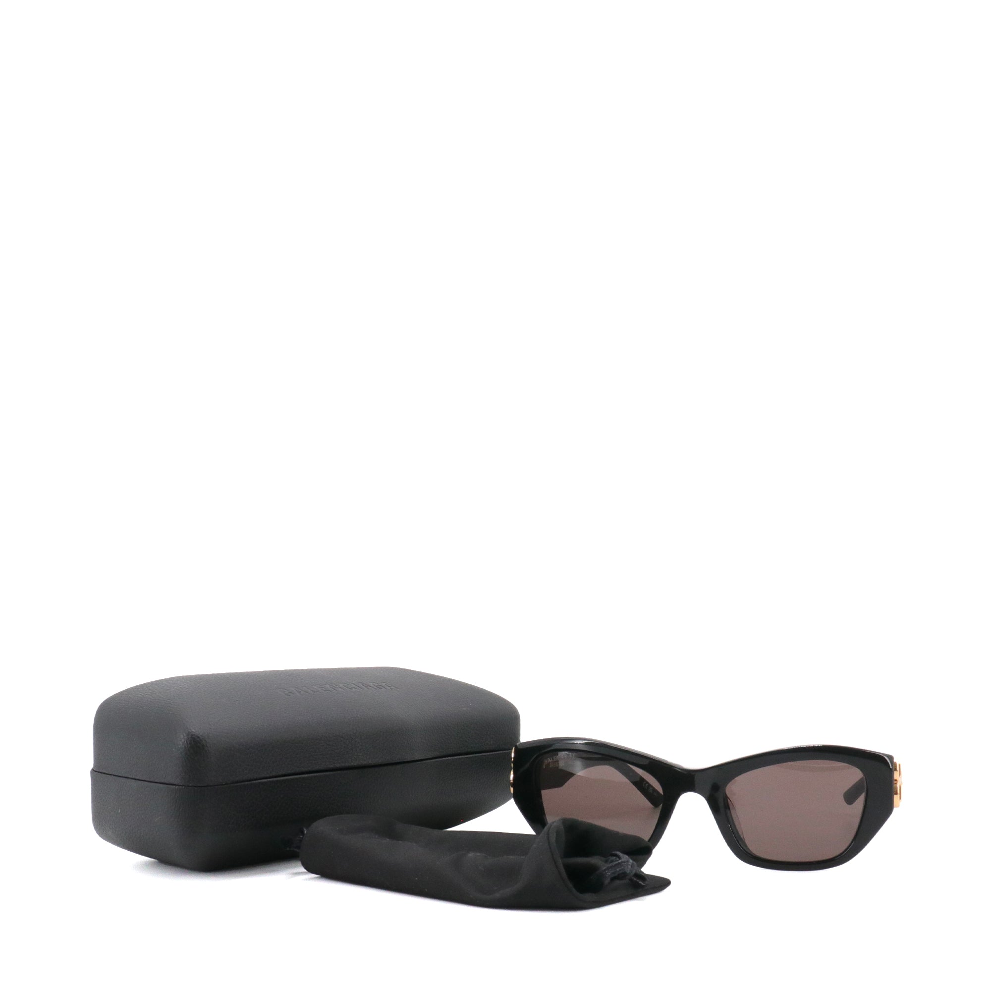 BALENCIAGA - Lunettes de soleil Everyday Balenciaga en plastique noir