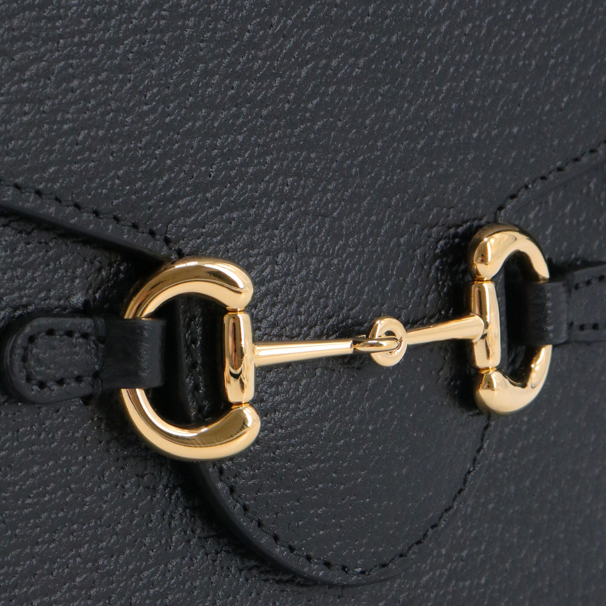 GUCCI - Sac à bandoulière Horsebit 1955 Gucci en cuir grainé noir