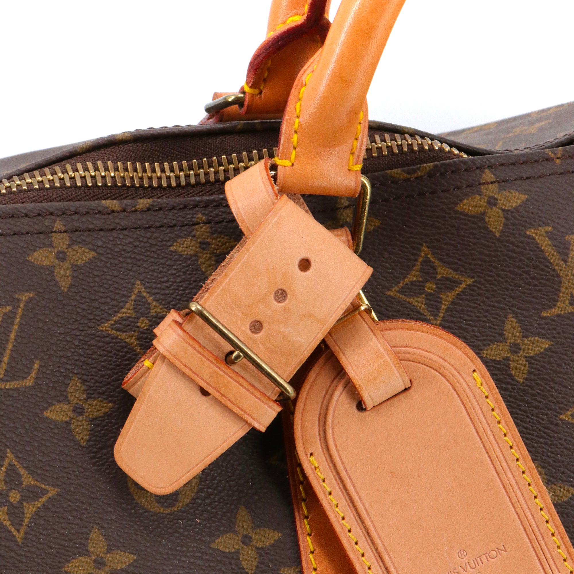 LOUIS VUITTON - Sac de voyage Keepall 60 Louis Vuitton en toile monogrammée vintage