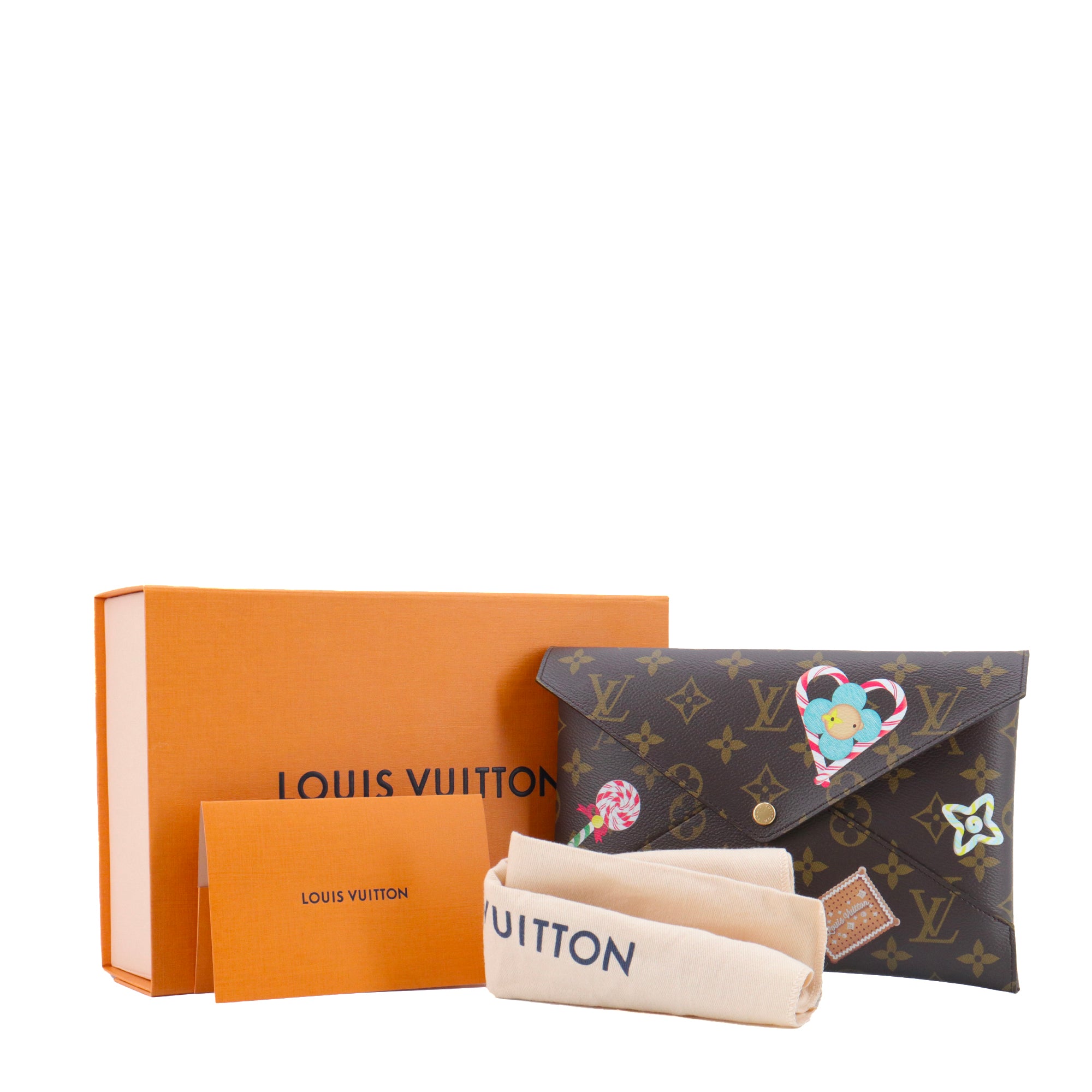 LOUIS VUITTON - Pochette Kirigami GM Candy Factory Louis Vuitton en toile monogrammée