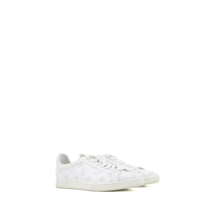 LOUIS VUITTON - Sneakers Luxembourg Louis Vuitton en cuir monogrammé blanc (T40)