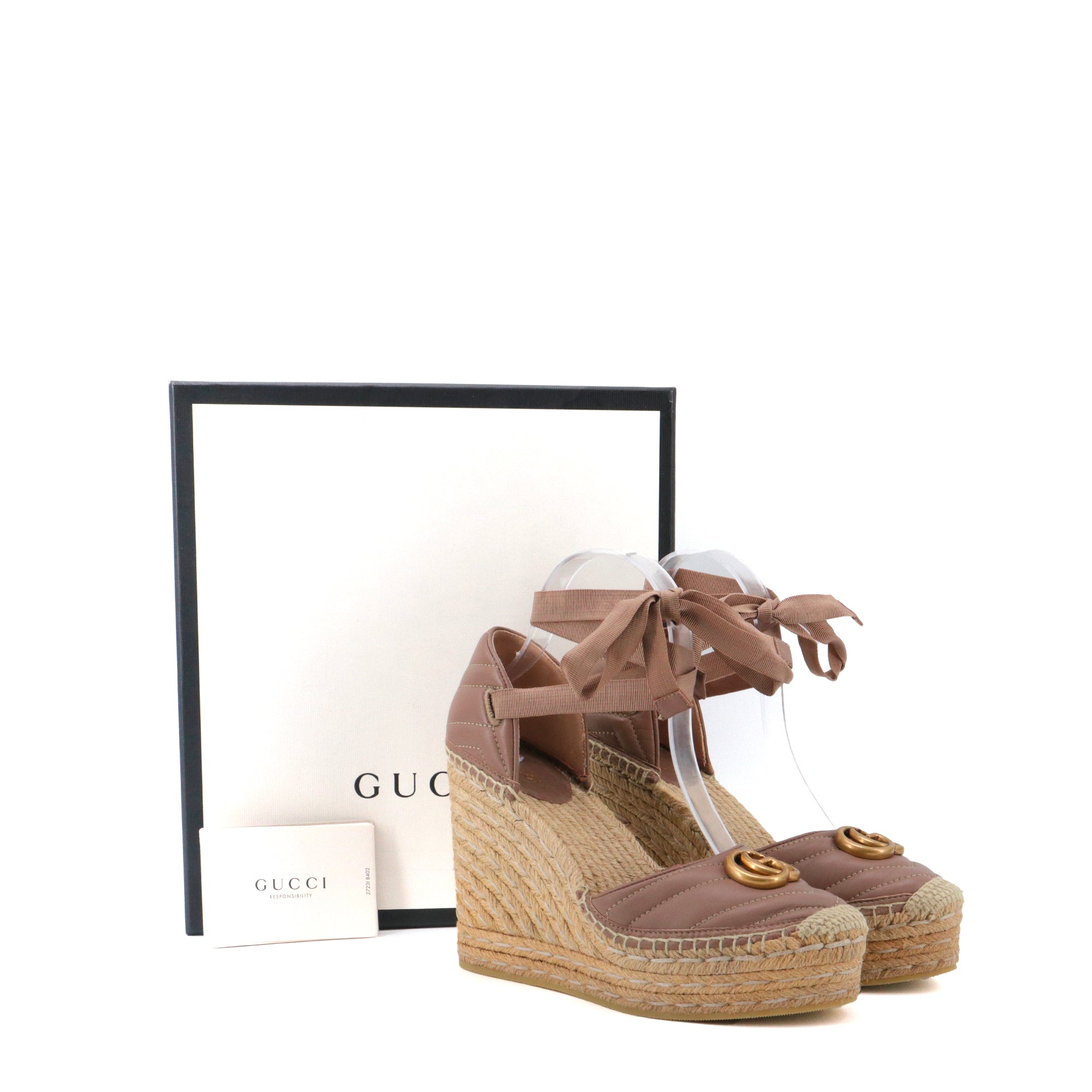 GUCCI - Espadrilles in GG canvas and bees (T36.5)