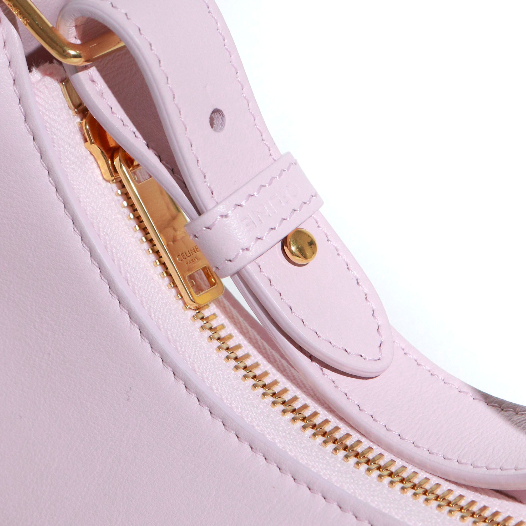 CELINE - Sac à main Ava Céline en cuir rose pastel