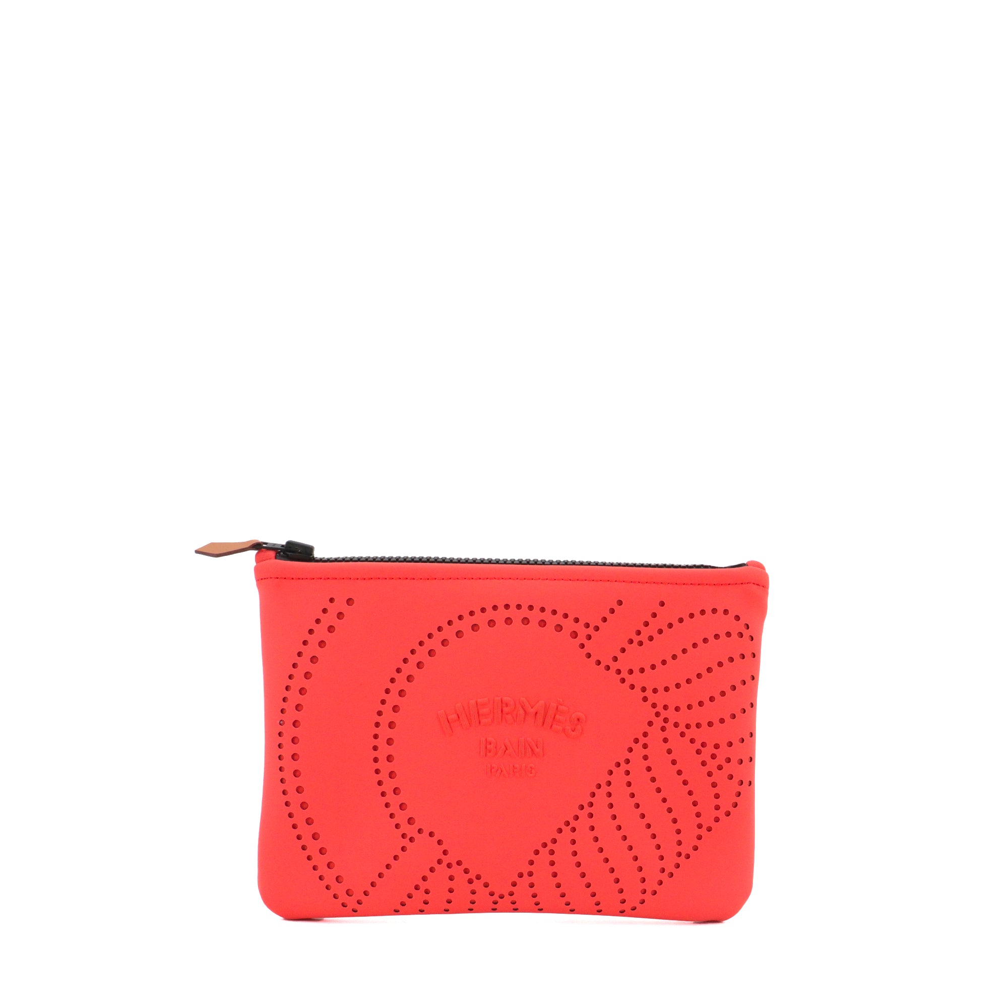 HERMÈS - Trousse Neobain Canoé PM Hermès en polyamide rose