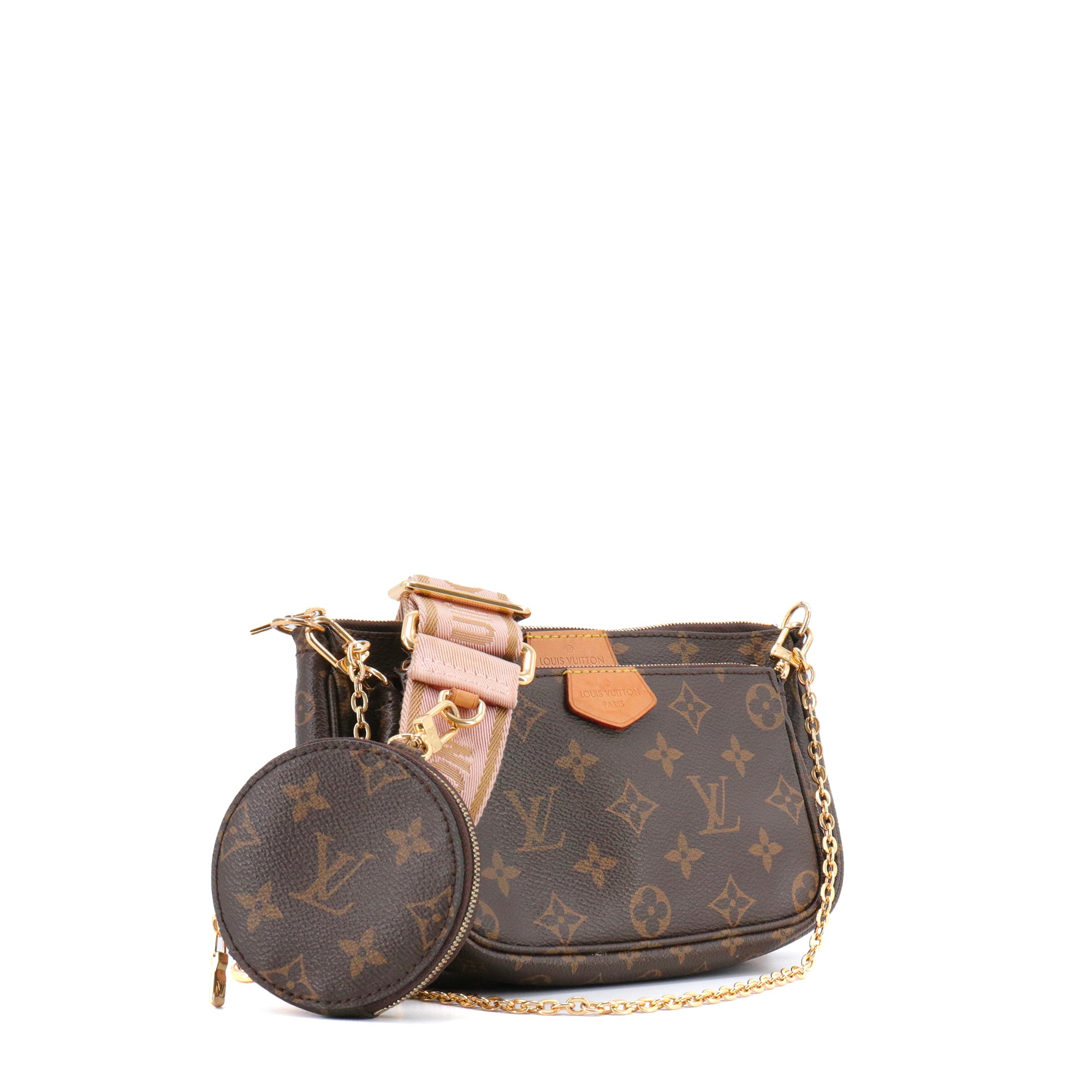 LOUIS VUITTON - Sac à bandoulière Multi pochettes accessoires Louis Vuitton en toile monogrammée