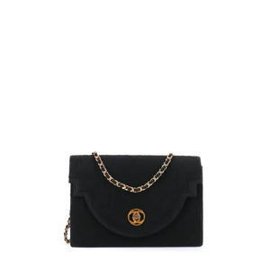 CHANEL - Sac à bandoulière vintage Chanel en toile noire vintage