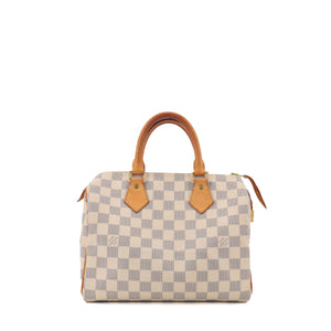 LOUIS VUITTON - Sac à main Speedy 25 Louis Vuitton en toile damier azur