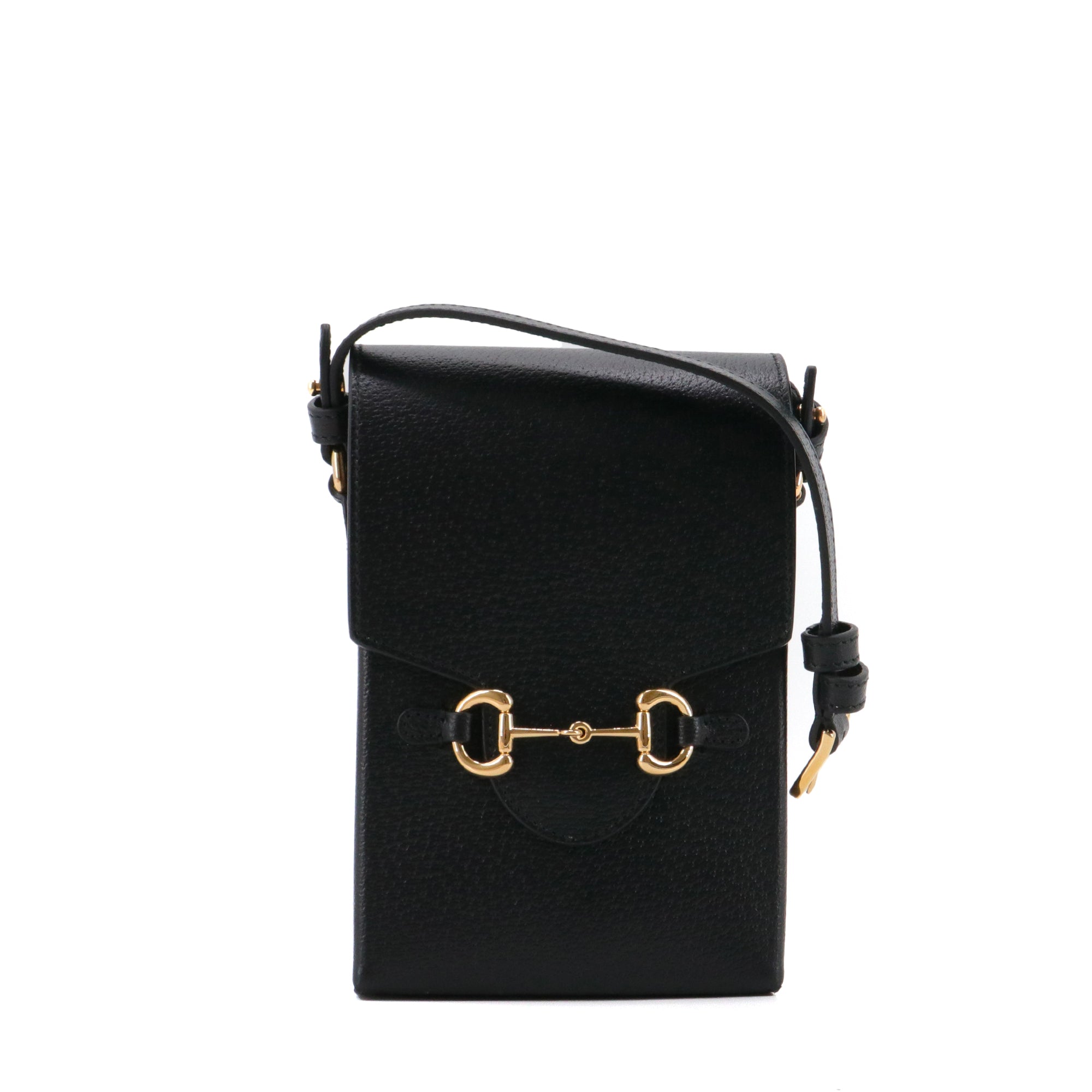 GUCCI - Sac à bandoulière Horsebit 1955 Gucci en cuir grainé noir