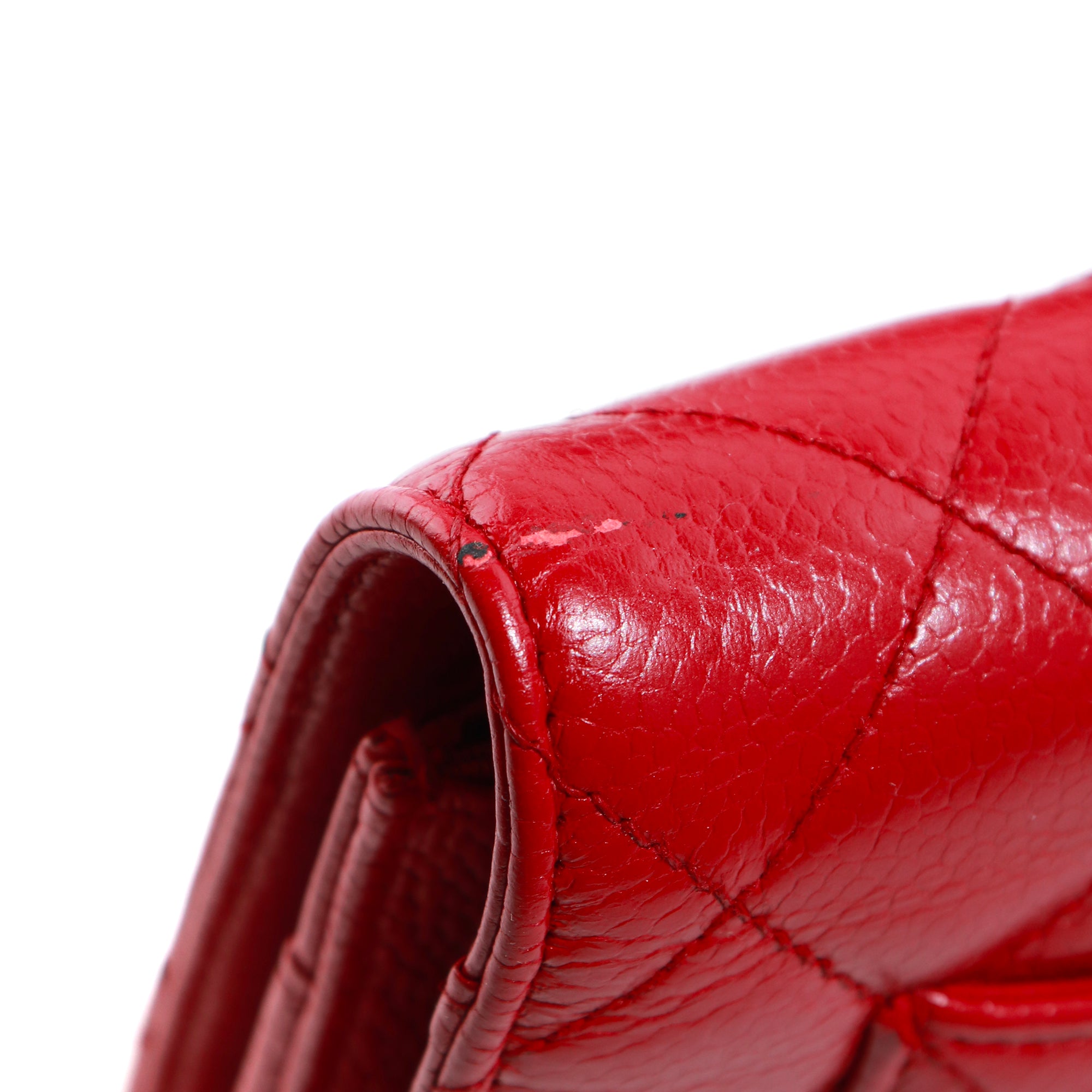 CHANEL - Sac Wallet On Chain Timeless en cuir caviar rouge bordeaux