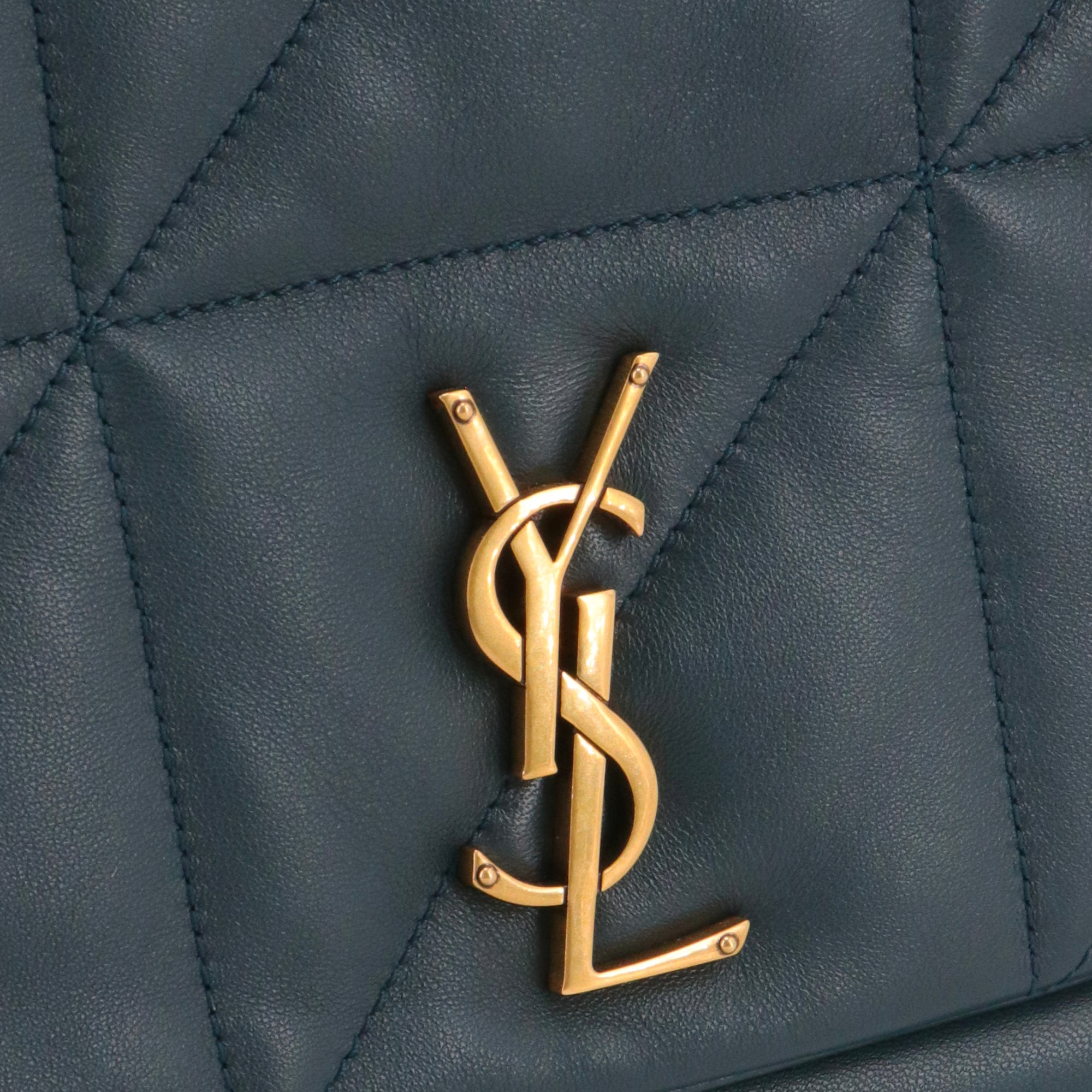 SAINT LAURENT - Sac à bandoulière Jamie 4.3 medium Saint Laurent en cuir lisse bleu