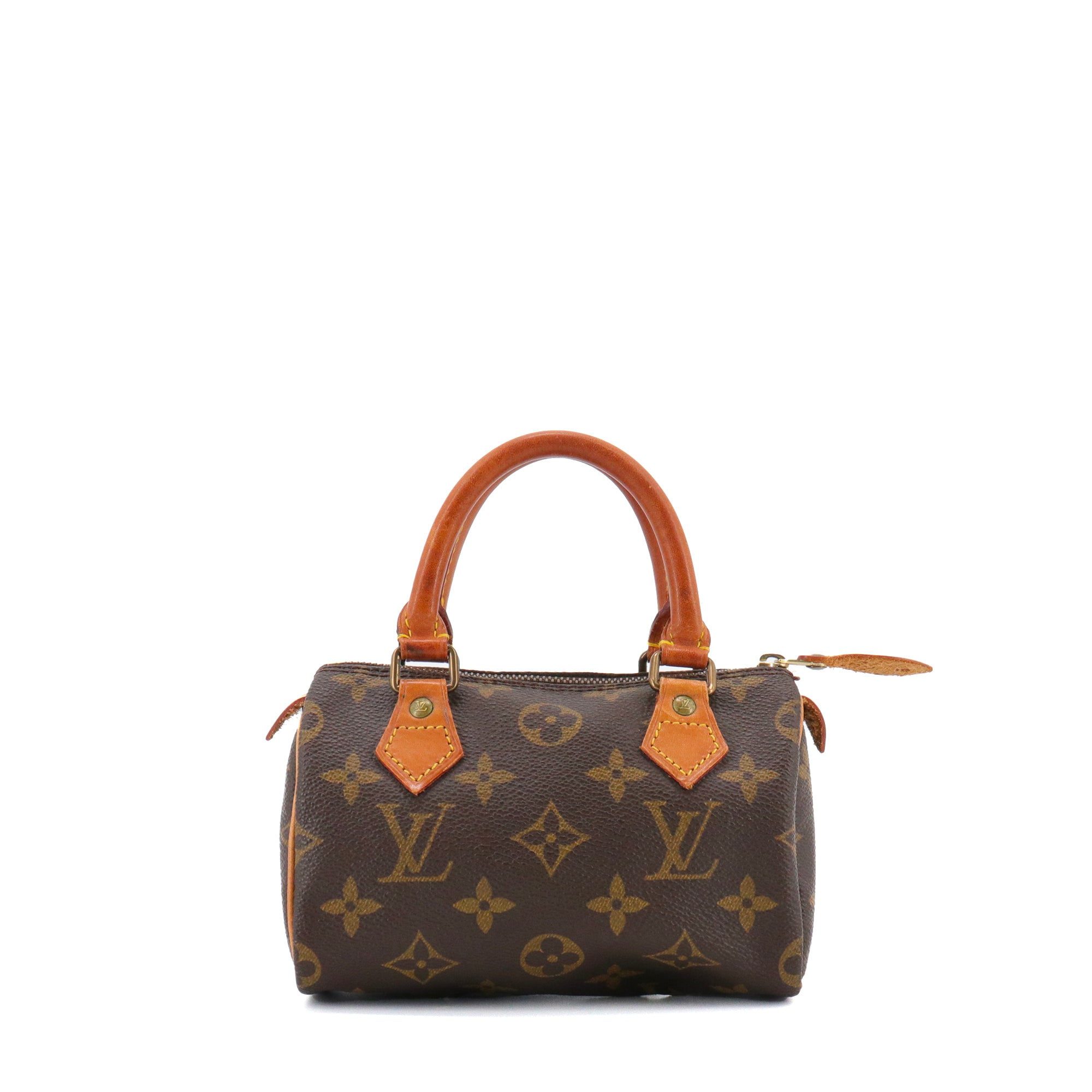 LOUIS VUITTON - Sac à main Nano Speedy Louis Vuitton en toile monogrammée vintage