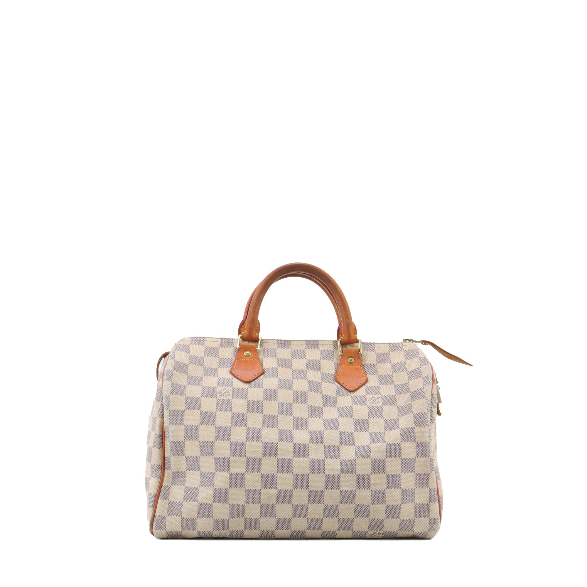 LOUIS VUITTON - Sac à main Speedy 30 Louis Vuitton en toile damier azur