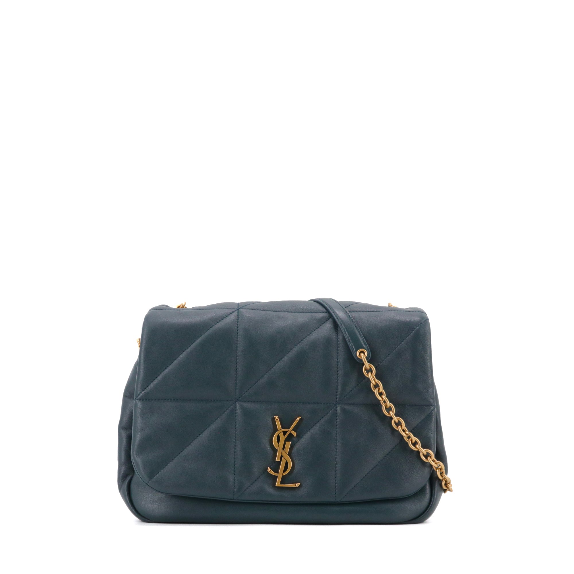 SAINT LAURENT - Sac à bandoulière Jamie 4.3 medium Saint Laurent en cuir lisse bleu
