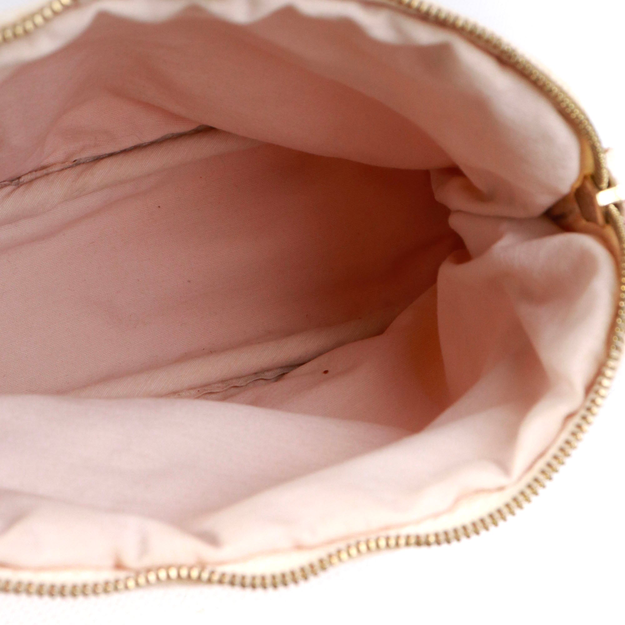 HERMÈS - Trousse de toilette Bolide Hermès en toile beige