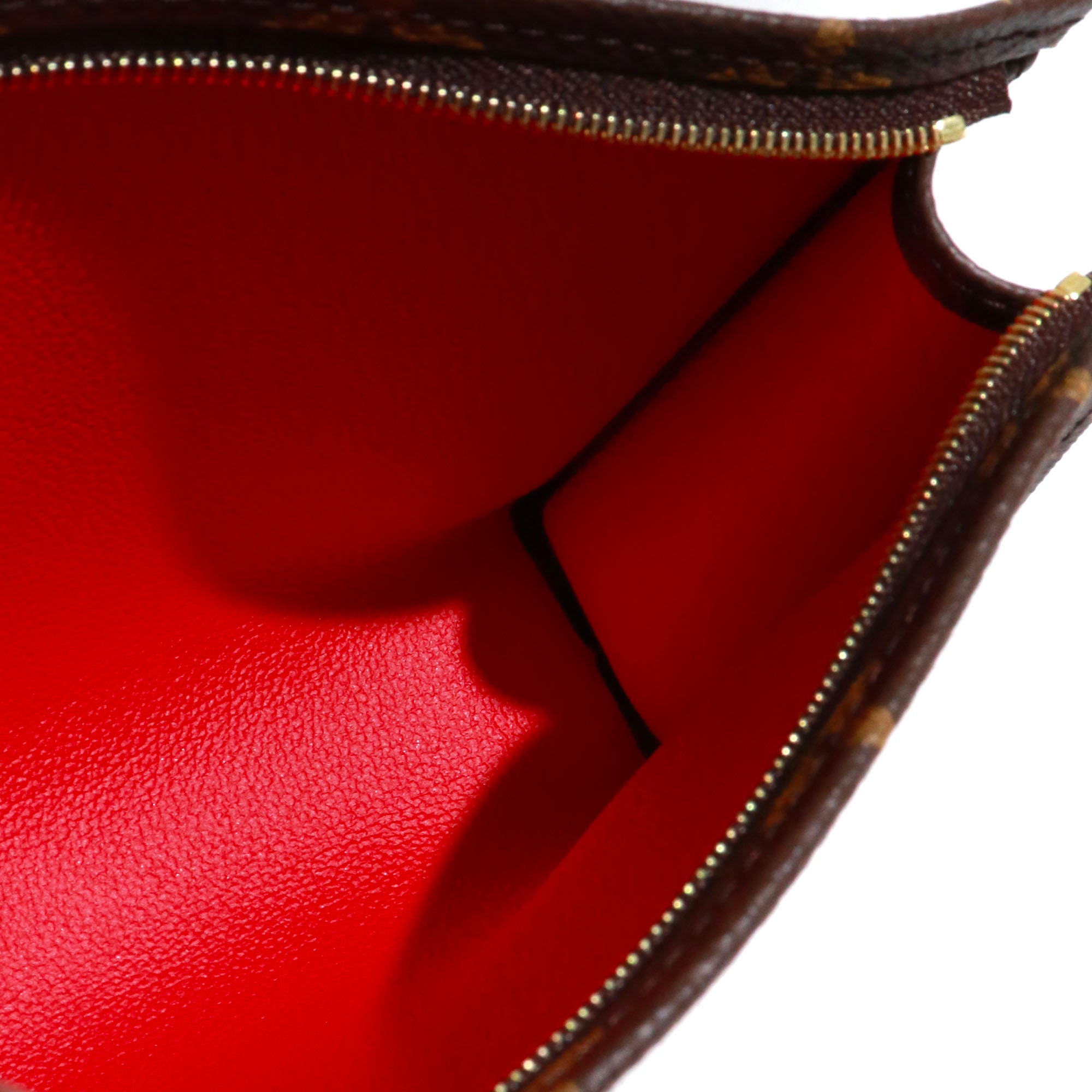 LOUIS VUITTON - Pochette 19 Louis Vuitton en toile enduite monogrammée