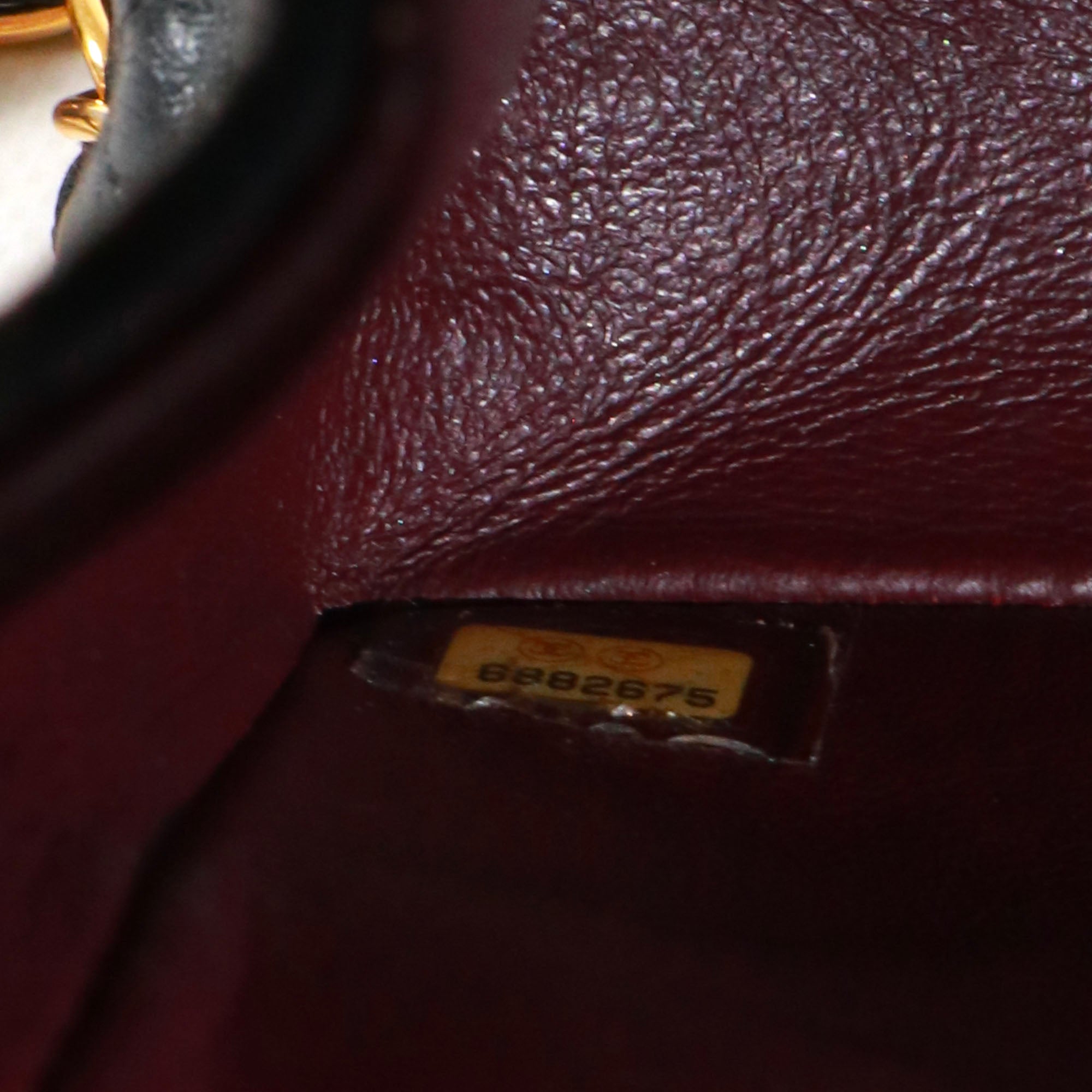 CHANEL - Sac à main Timeless 23 Chanel double flap en cuir matelassé noir vintage